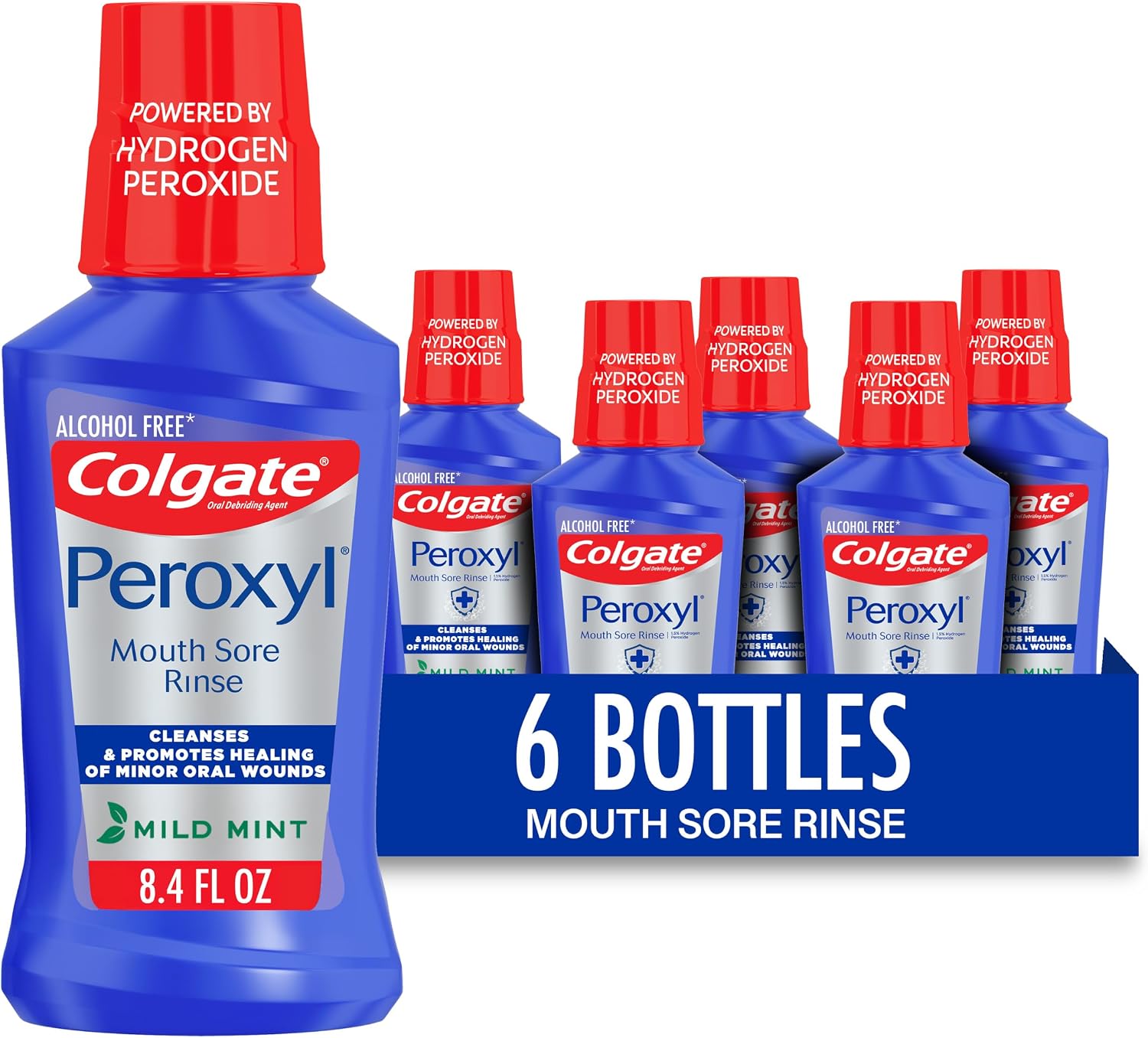 ENJUAGUE BUCAL COLGATE PEROXYL ANTISÉPTICO SIN ALCOHOL MENTA 250 ML - 1