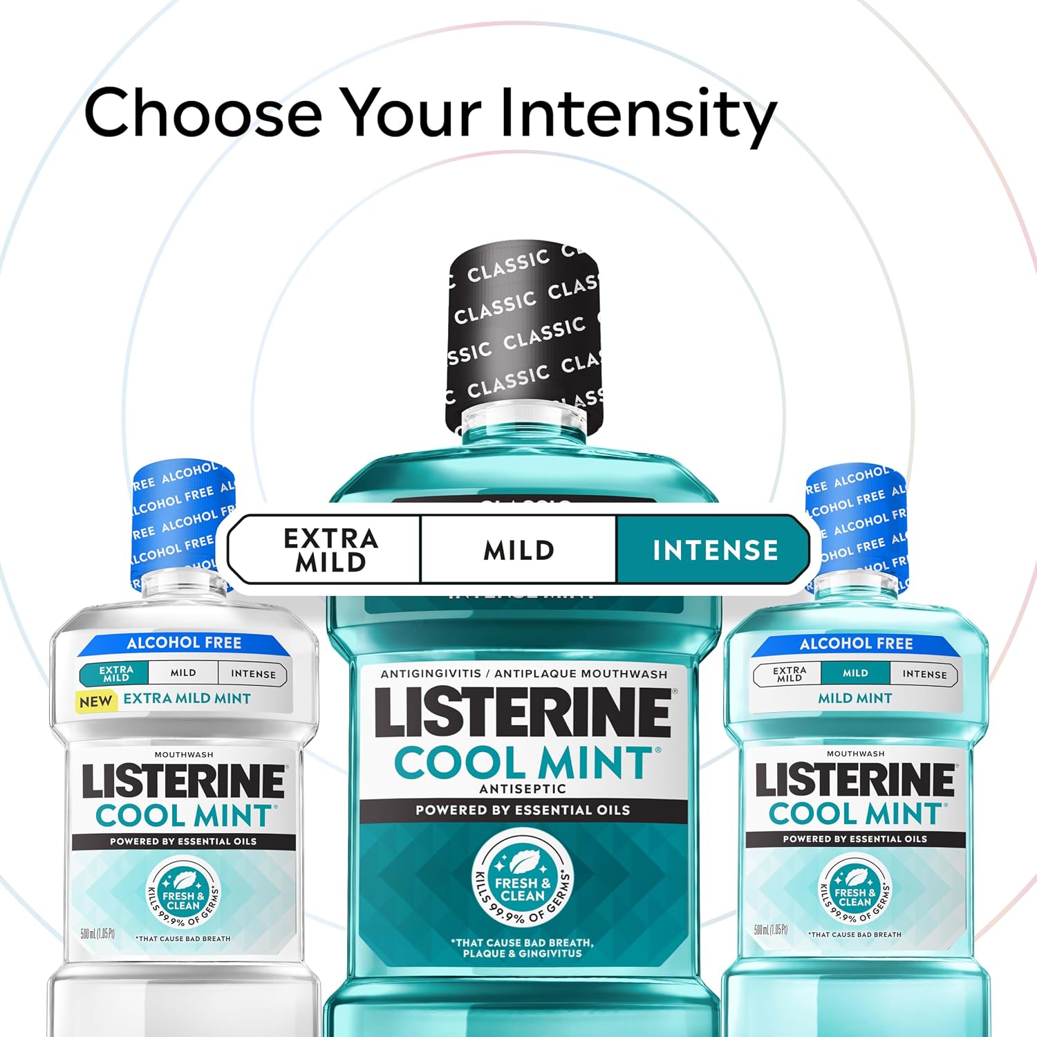ENJUAGUE BUCAL LISTERINE COOL MINT ANTISEPTIC 1L X 2 - 3