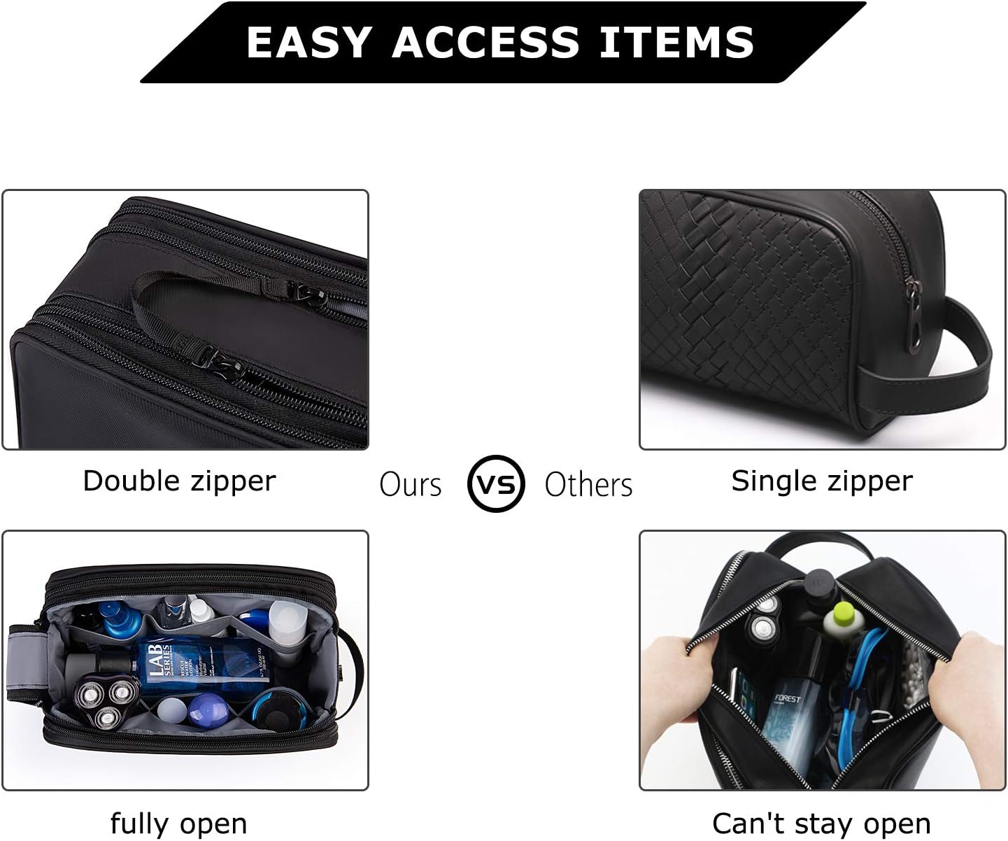 NECESER BAGSMART PARA HOMBRE MEDIANO NEGRO - 4