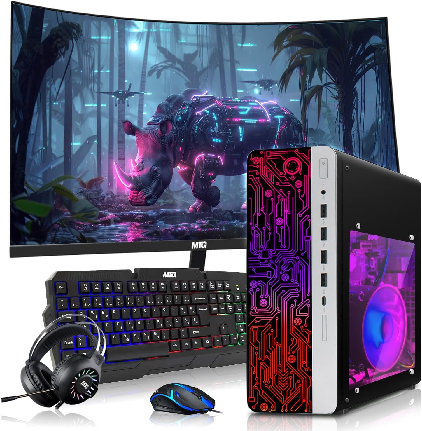 COMPUTADORA DE ESCRITORIO HP GAMING PC AMD RYZEN 3 PRO 16GB RAM 512GB SSD WINDOWS 11 - 1