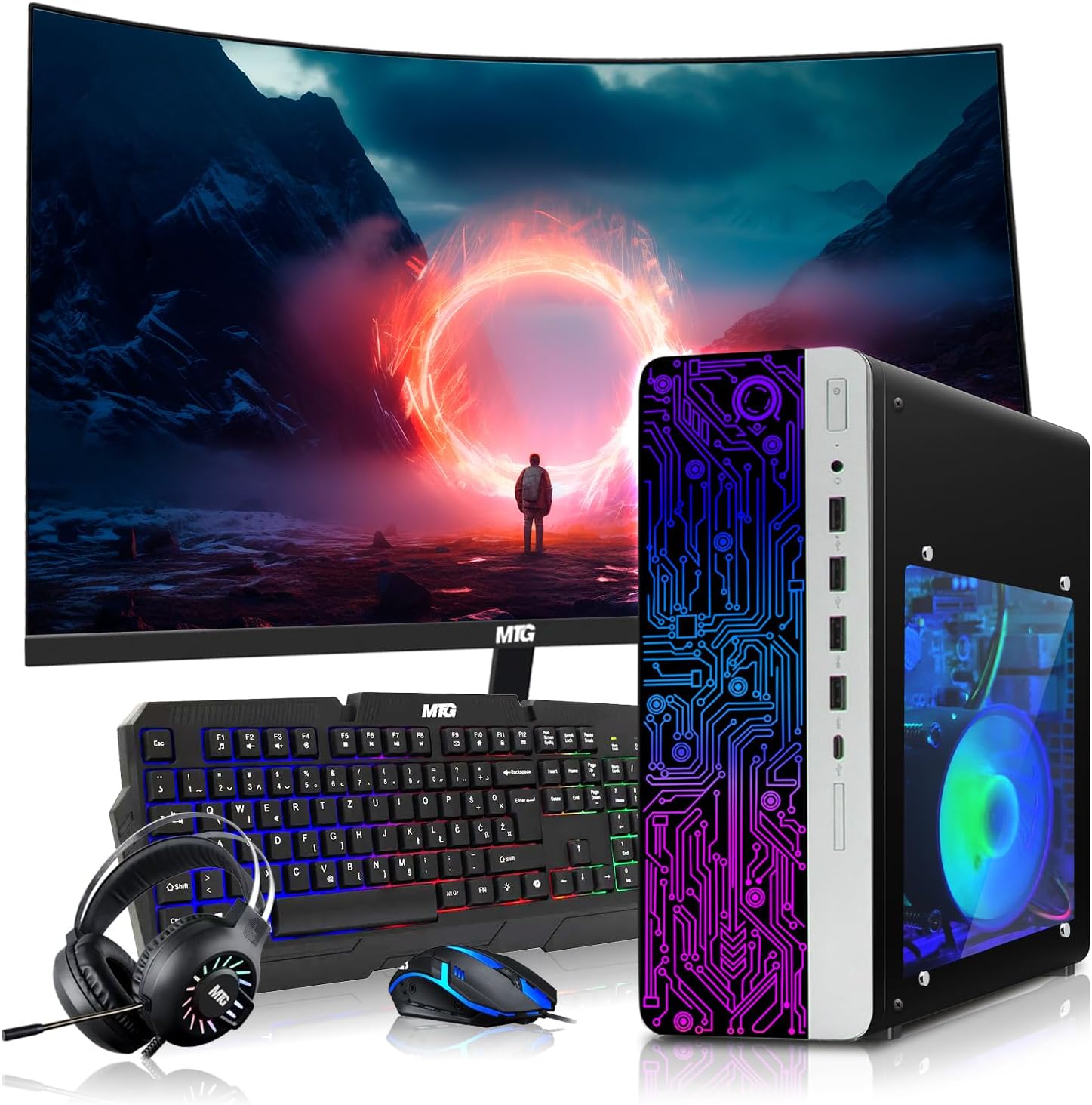 COMPUTADORA DE ESCRITORIO HP GAMING PC AMD RYZEN 3 PRO 16GB RAM 256GB SSD WINDOWS 11 - 1