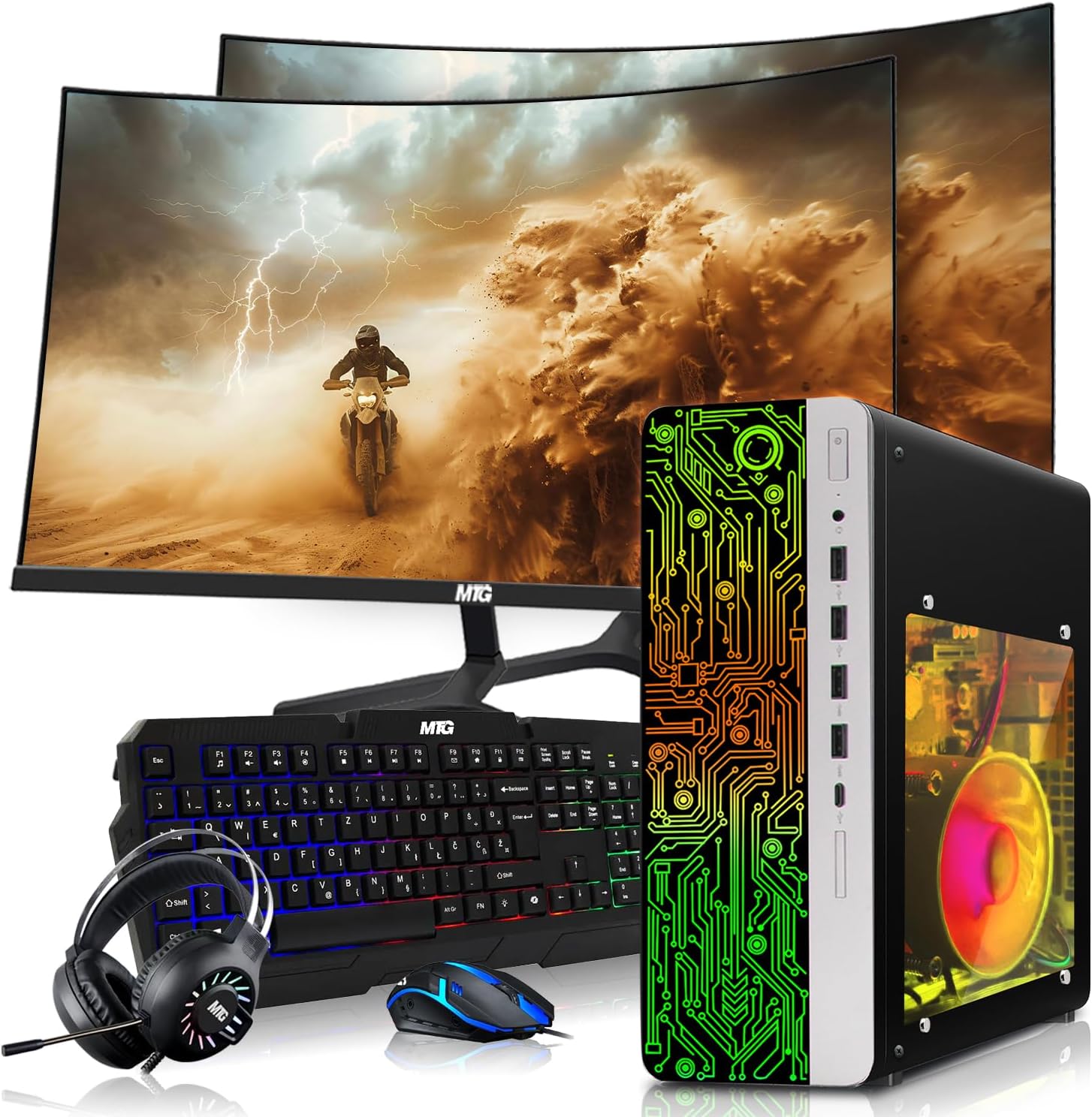 COMPUTADORA DE ESCRITORIO HP GAMING PC AMD RYZEN 3 PRO 16GB RAM 512GB SSD WINDOWS 11 - 1