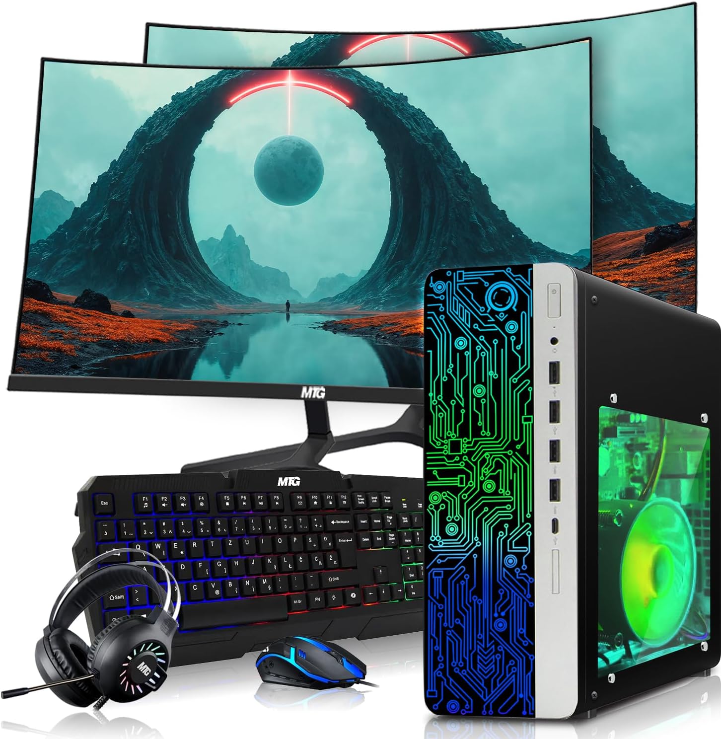 COMPUTADORA DE ESCRITORIO HP GAMING PC AMD RYZEN 3 PRO 16GB RAM 512GB SSD WINDOWS 11 - 1