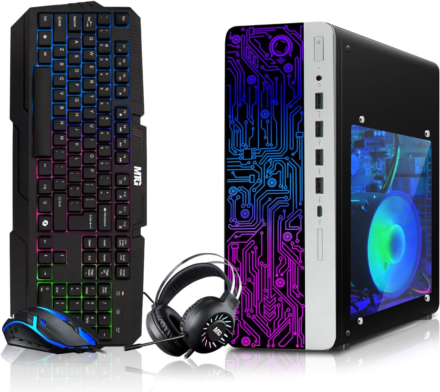 COMPUTADORA DE ESCRITORIO HP GAMING PC AMD RYZEN 3 PRO 16GB RAM 512GB SSD WINDOWS 11 - 1