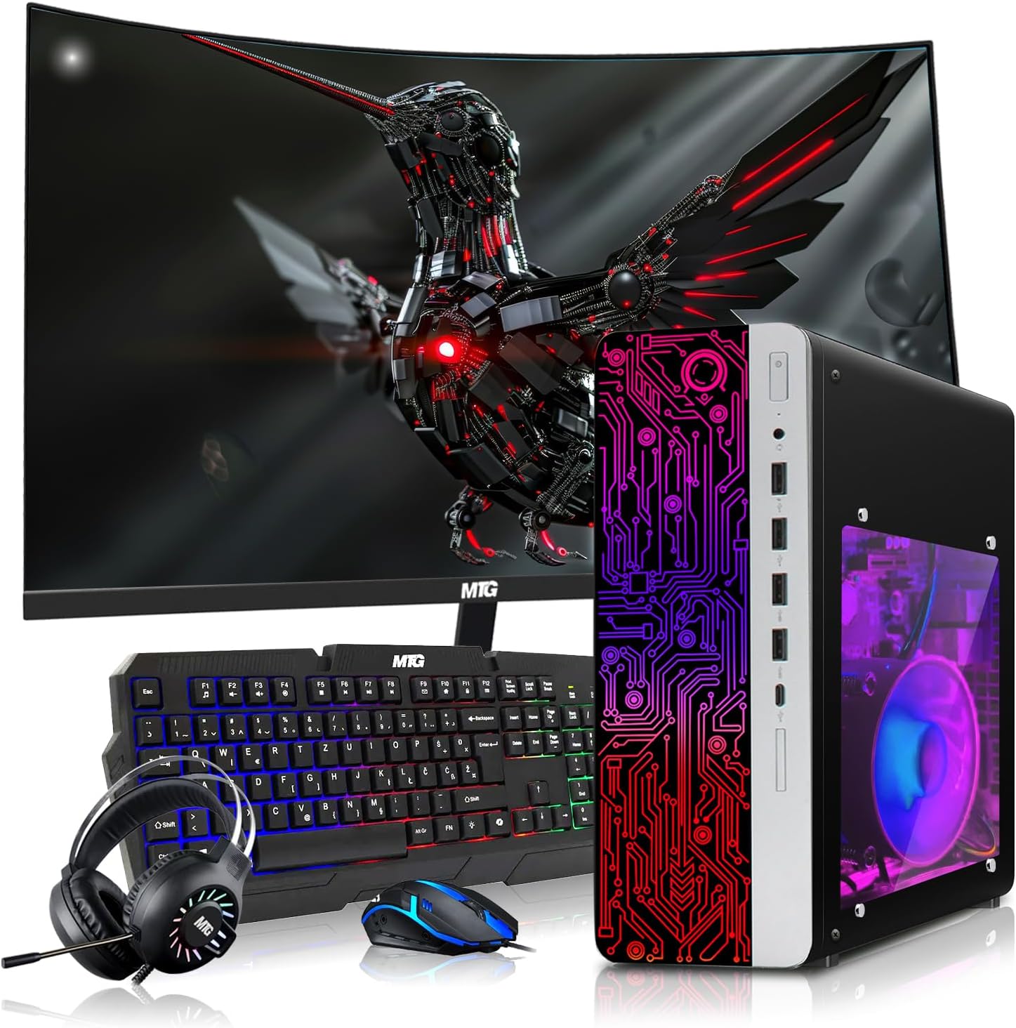 COMPUTADORA DE ESCRITORIO HP GAMING PC AMD RYZEN 3 PRO 16GB RAM 512GB SSD WINDOWS 11 - 1