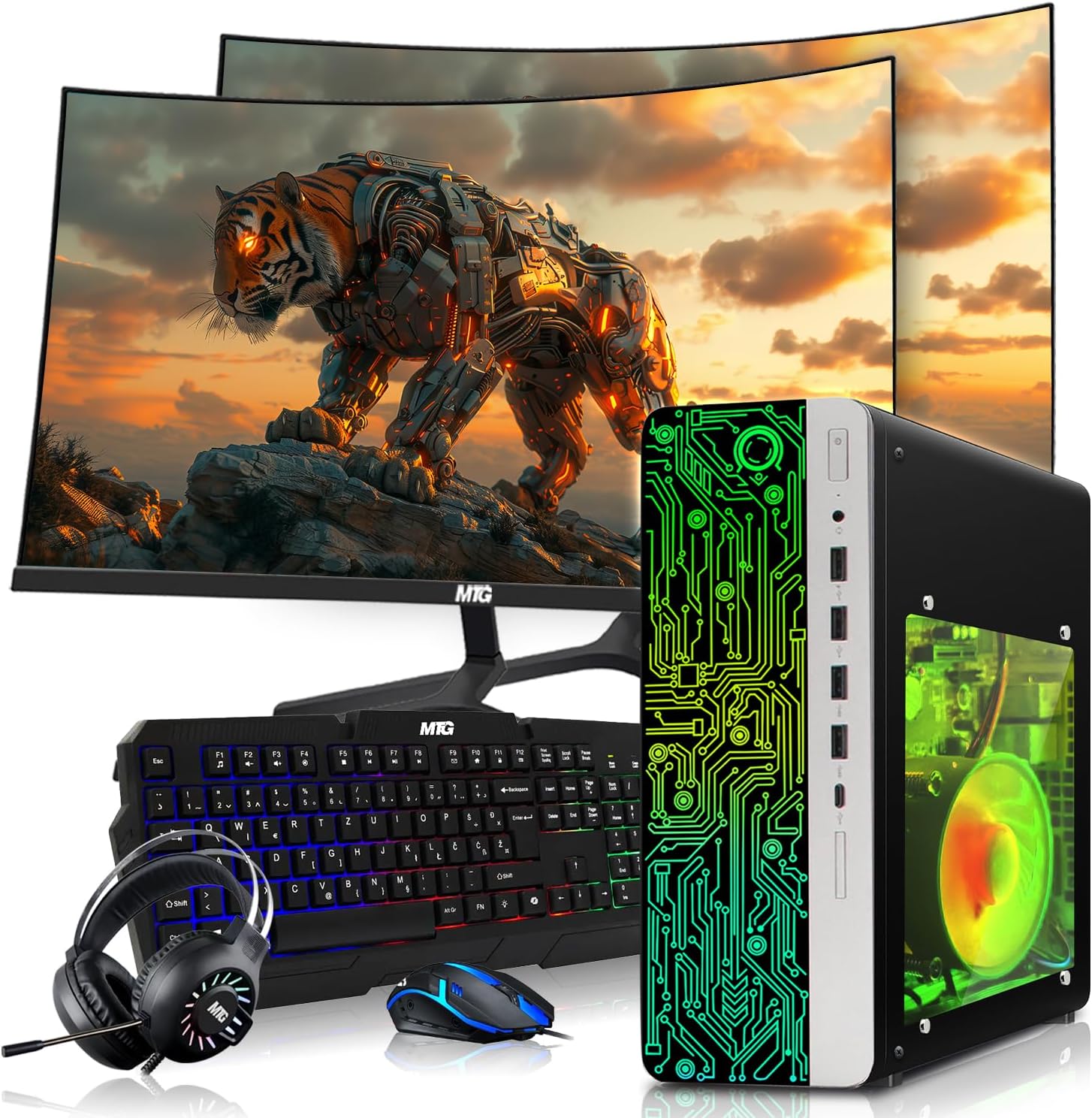 COMPUTADORA DE ESCRITORIO HP GAMING PC AMD RYZEN 3 PRO 16GB RAM 512GB SSD WINDOWS 11 - 1