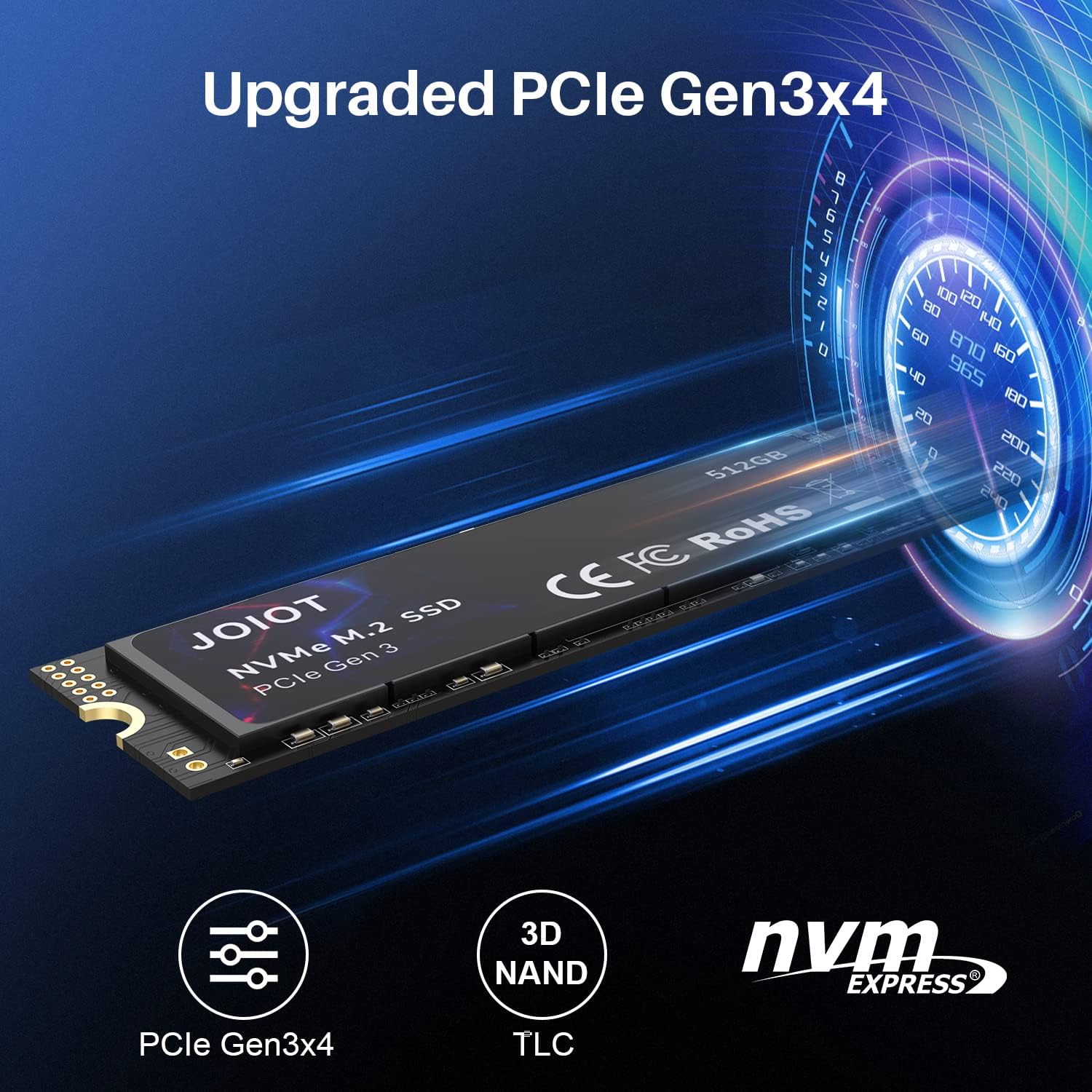 DISCO SÓLIDO INTERNO JOIOT SSD NVME M.2 512GB NEGRO - 2