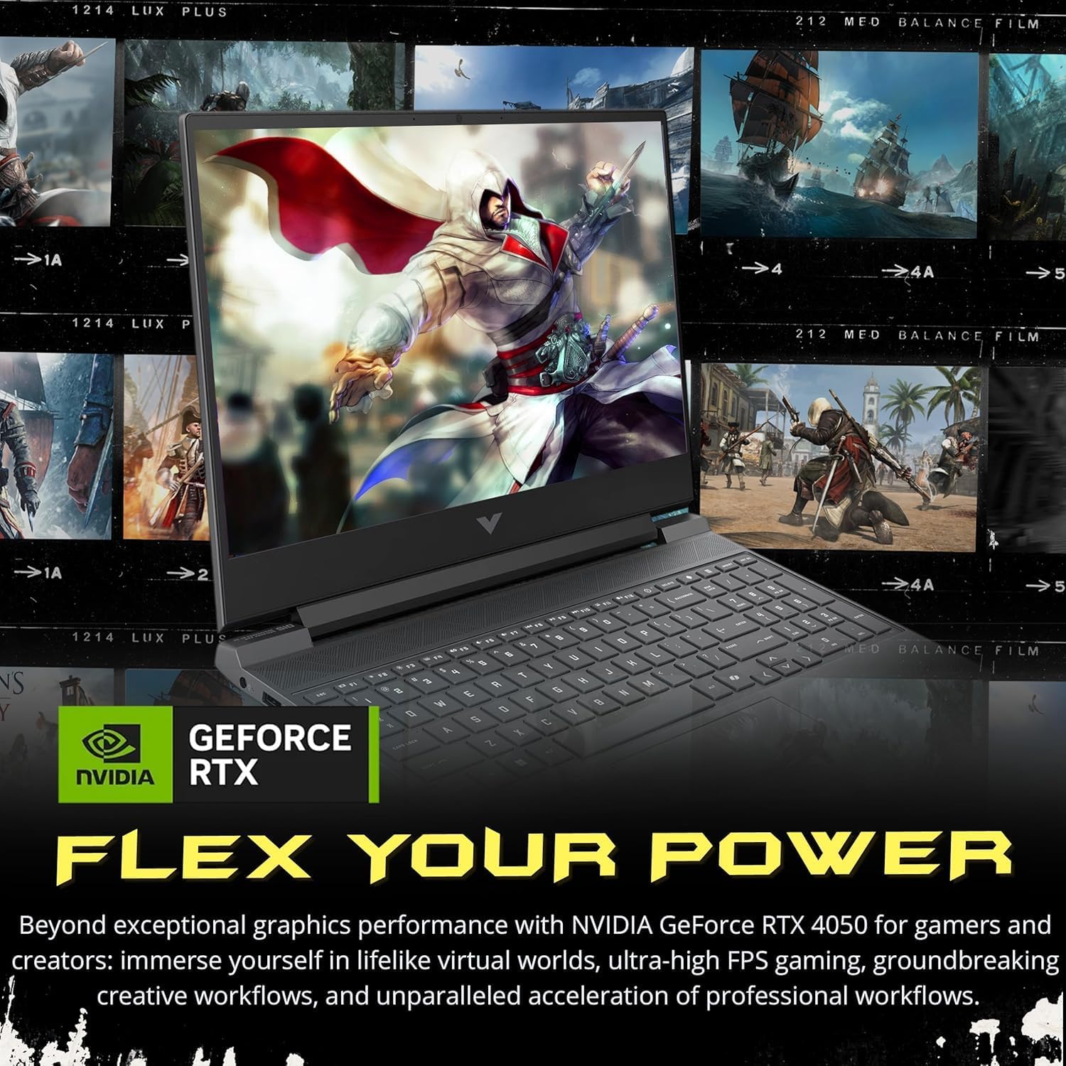 LAPTOP HP VICTUS 15 GAMING 15.6' FHD 144HZ RYZEN 7 7445HS 16GB DDR5 512GB SSD RTX 4050 6GB (RENOVADO) - 5