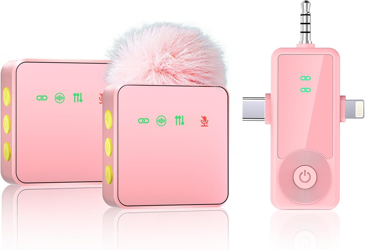 MICRÓFONO INALÁMBRICO MINI THERIVO PARA IPHONE, ANDROID Y CÁMARA CON REDUCCIÓN DE RUIDO - 1