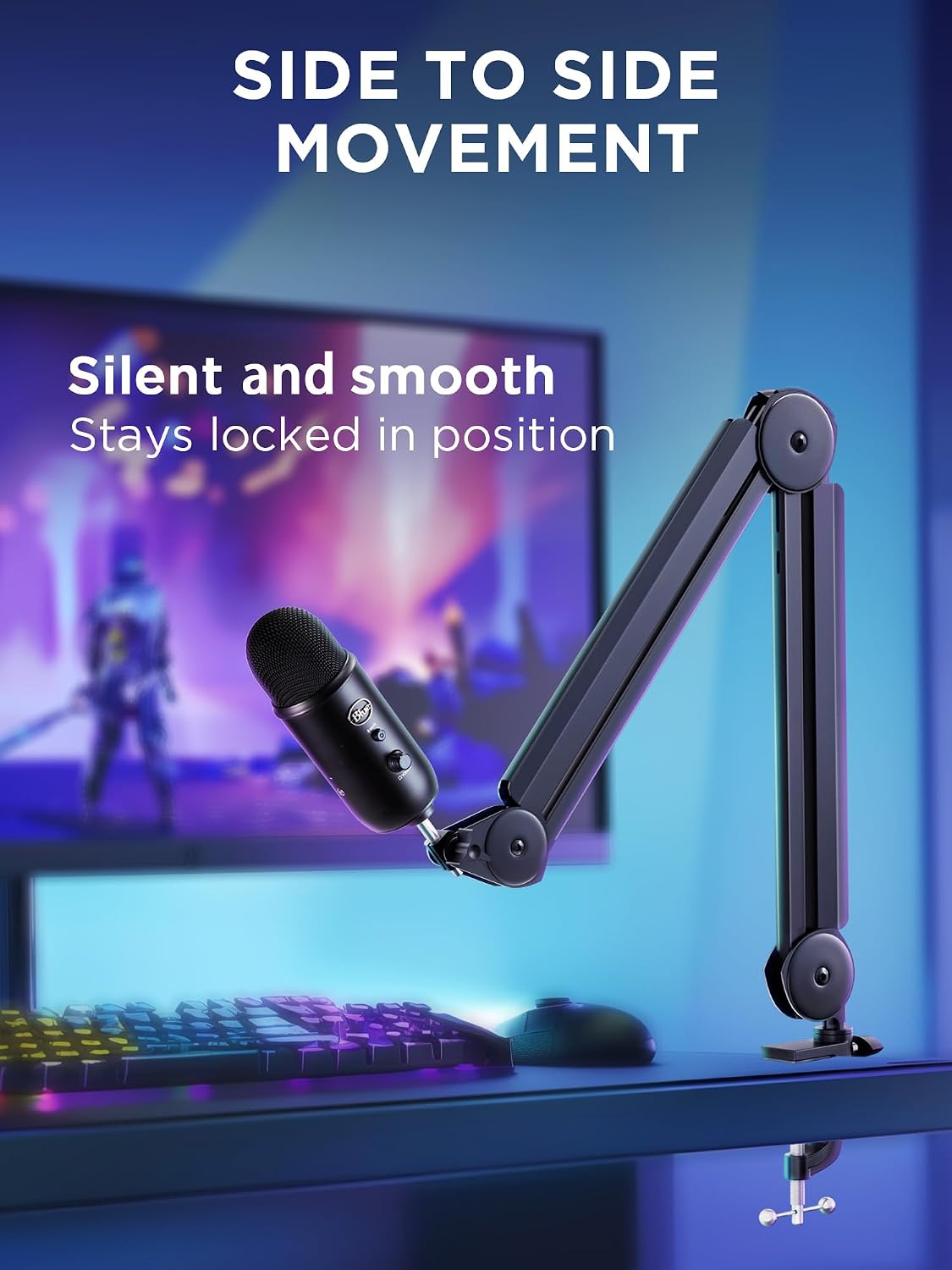 BRAZO PARA MICRÓFONO INNOGEAR MIC ARM CON GESTIÓN DE CABLES PARA BLUE YETI NEGRO - 4