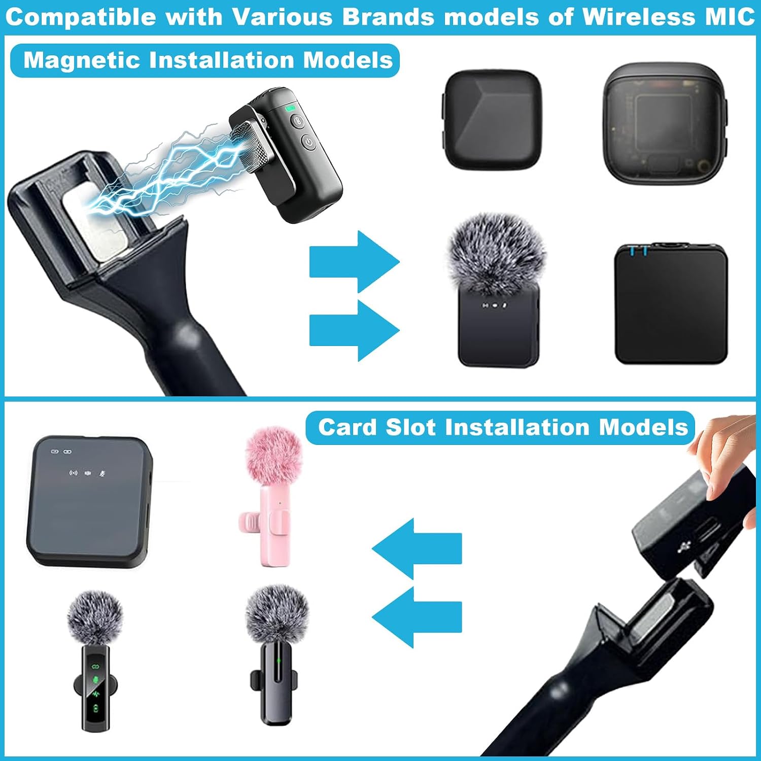 SOPORTE DE MICRÓFONO MAGNÉTICO PARA DJI 1/2 / MINI HANGCHENG - 2