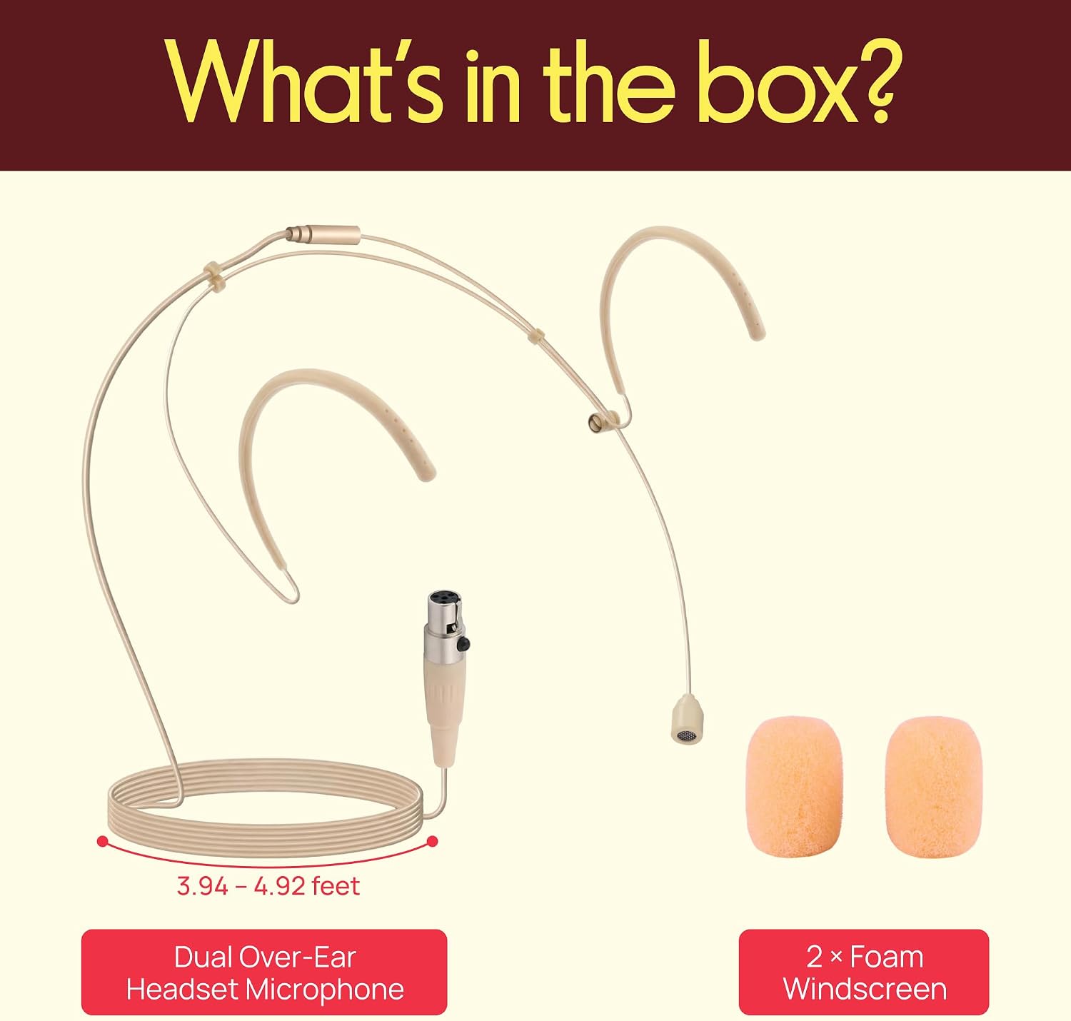 MICRÓFONO DE DIADEMA PROFESIONAL PYLE PRO PMHMS20 BEIGE - 3