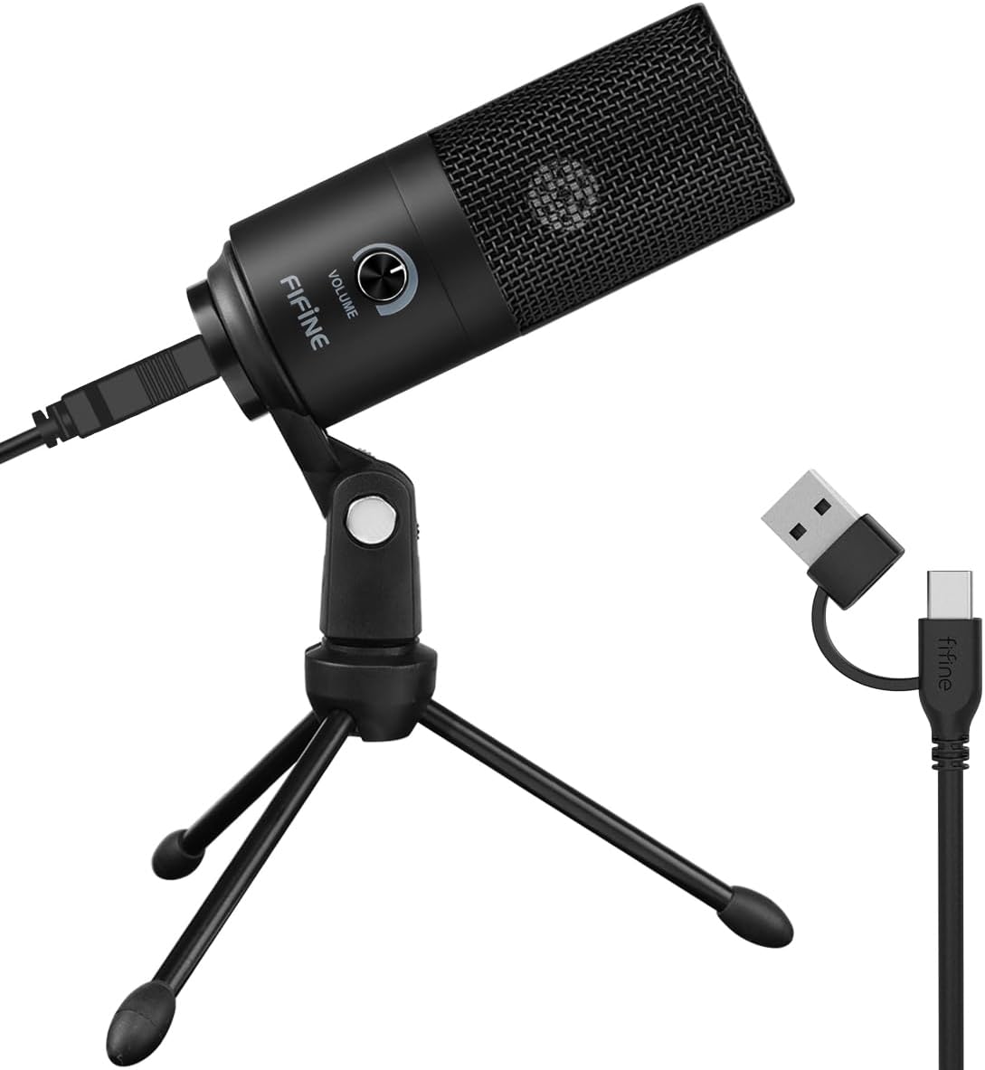 MICRÓFONO USB CONDENSADOR FIFINE K669B PARA GRABACIÓN Y REUNIONES - 1