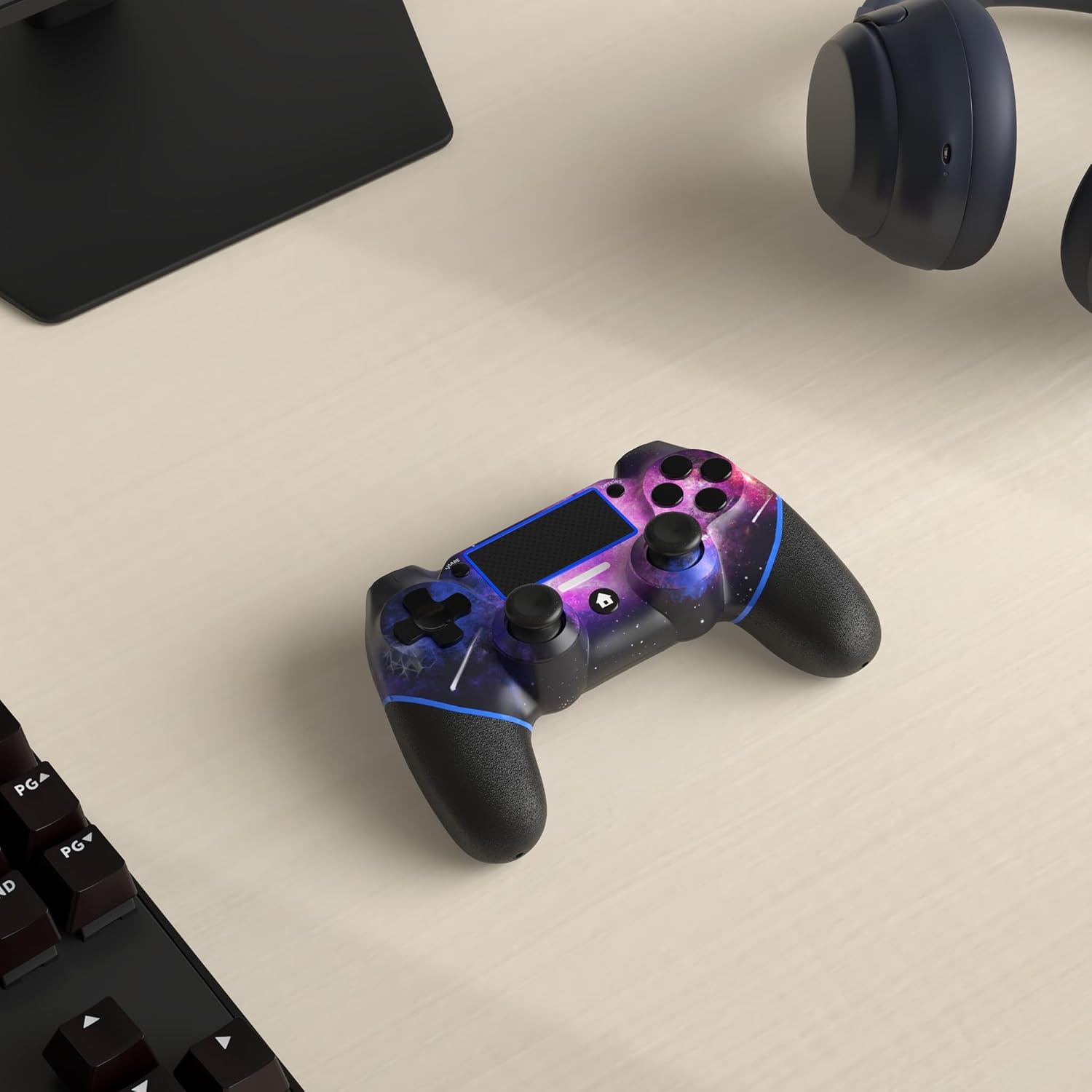 CONTROL INALÁMBRICO PARA PS4 ACEGAMER GALAXY CON JOYSTICK Y ENTRADA DE AUDIO 3.5MM - 2