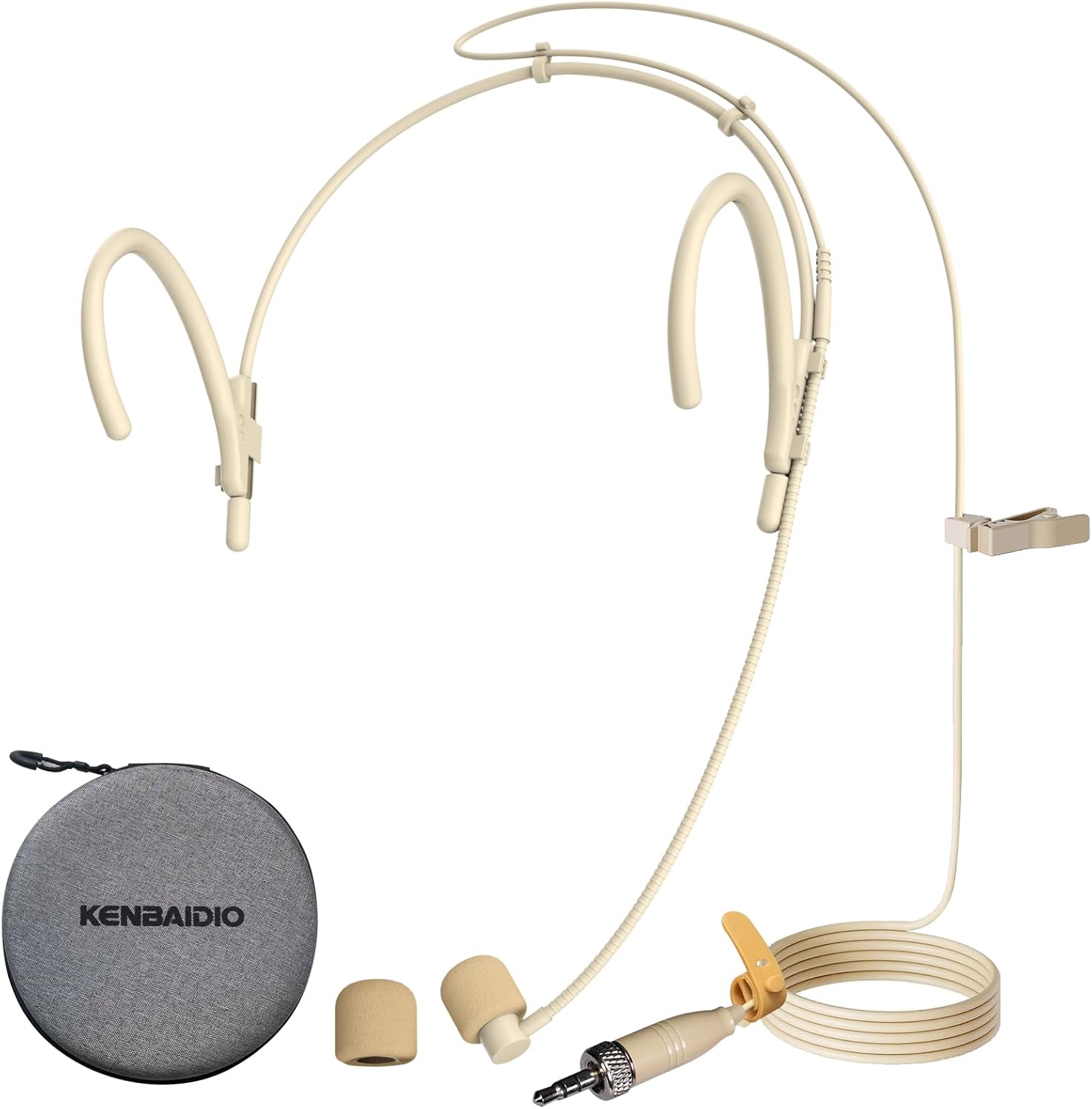 MICRÓFONO HEADSET KENBAIDIO CON CONECTOR 3.5MM COMPATIBLE CON SENNHEISER INALÁMBRICO - 1