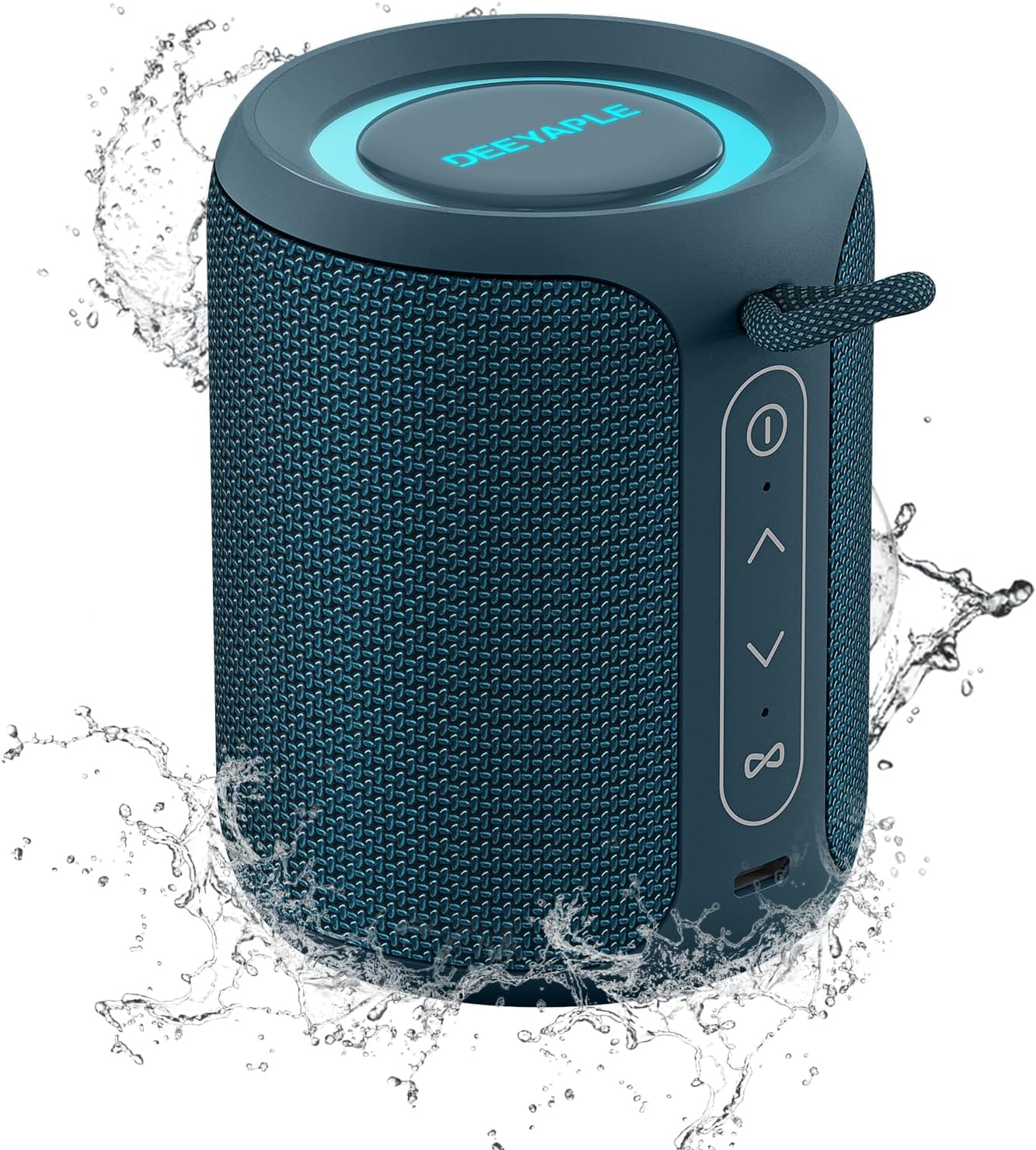 PARLANTE BLUETOOTH INALÁMBRICO DEEYAPLE 15W IP67 ROJO CON LUCES Y BATERÍA 2500MAH - 4