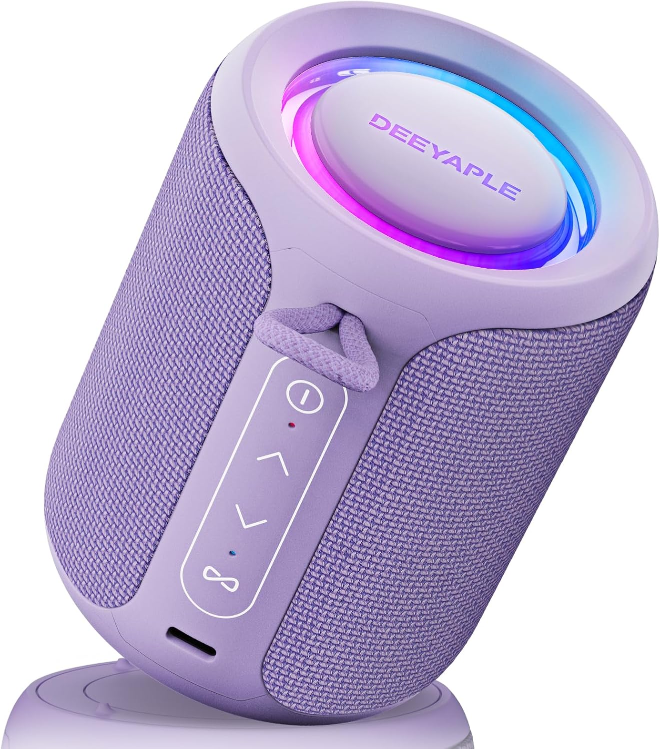 PARLANTE BLUETOOTH INALÁMBRICO DEEYAPLE 15W IP67 ROJO CON LUCES Y BATERÍA 2500MAH - 5