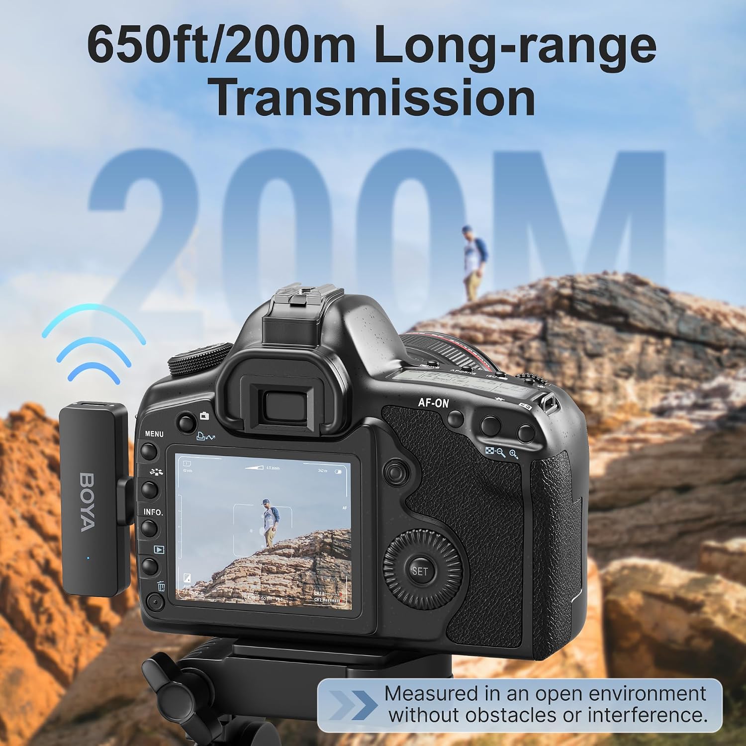 MICRÓFONO INALÁMBRICO BOYA BY-V4 PARA CÁMARAS DSLR Y VIDEOCÁMARAS CON ESTUCHE DE CARGA - 4