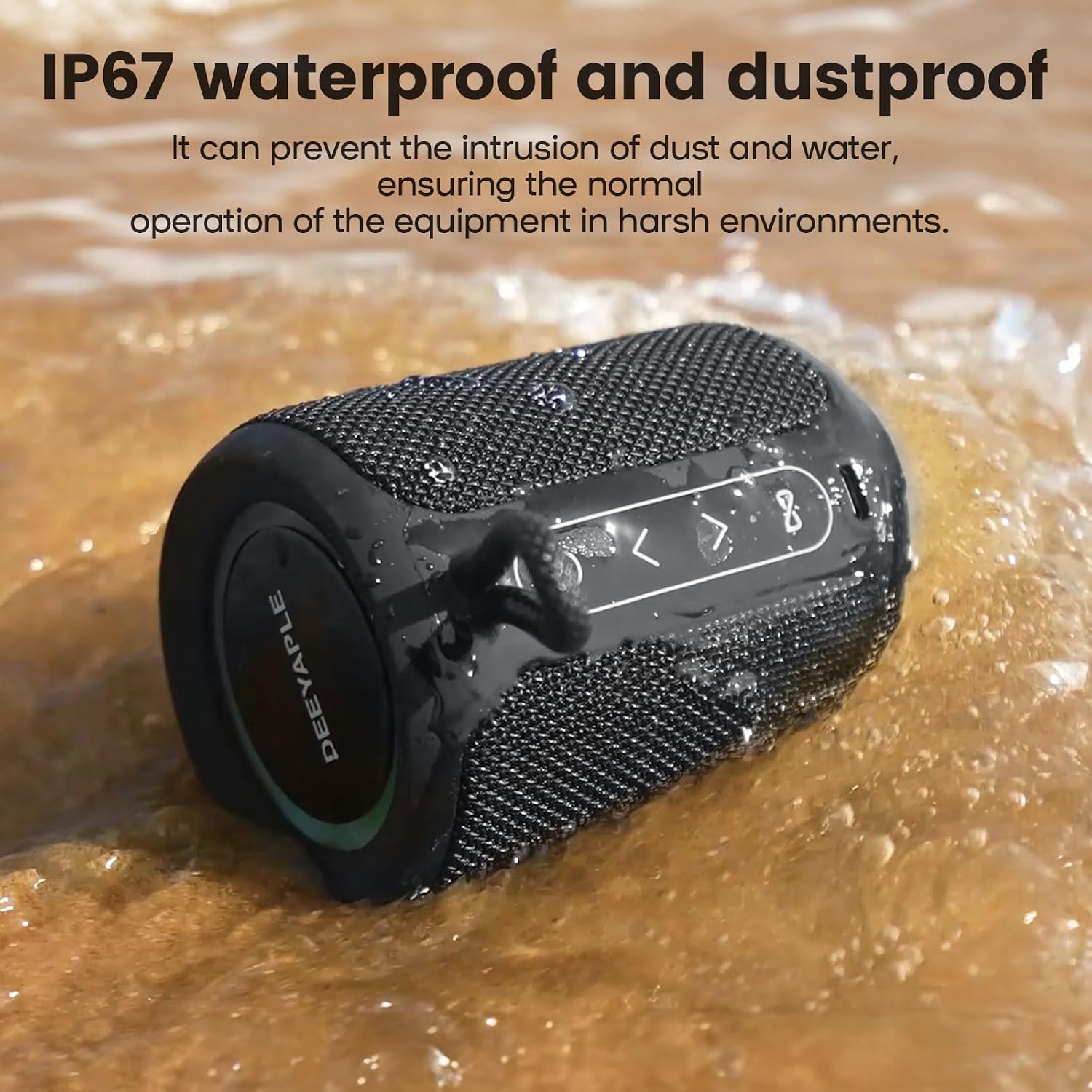 PARLANTE BLUETOOTH PORTÁTIL DEEYAPLE P1S 15W IP67 NEGRO - 5