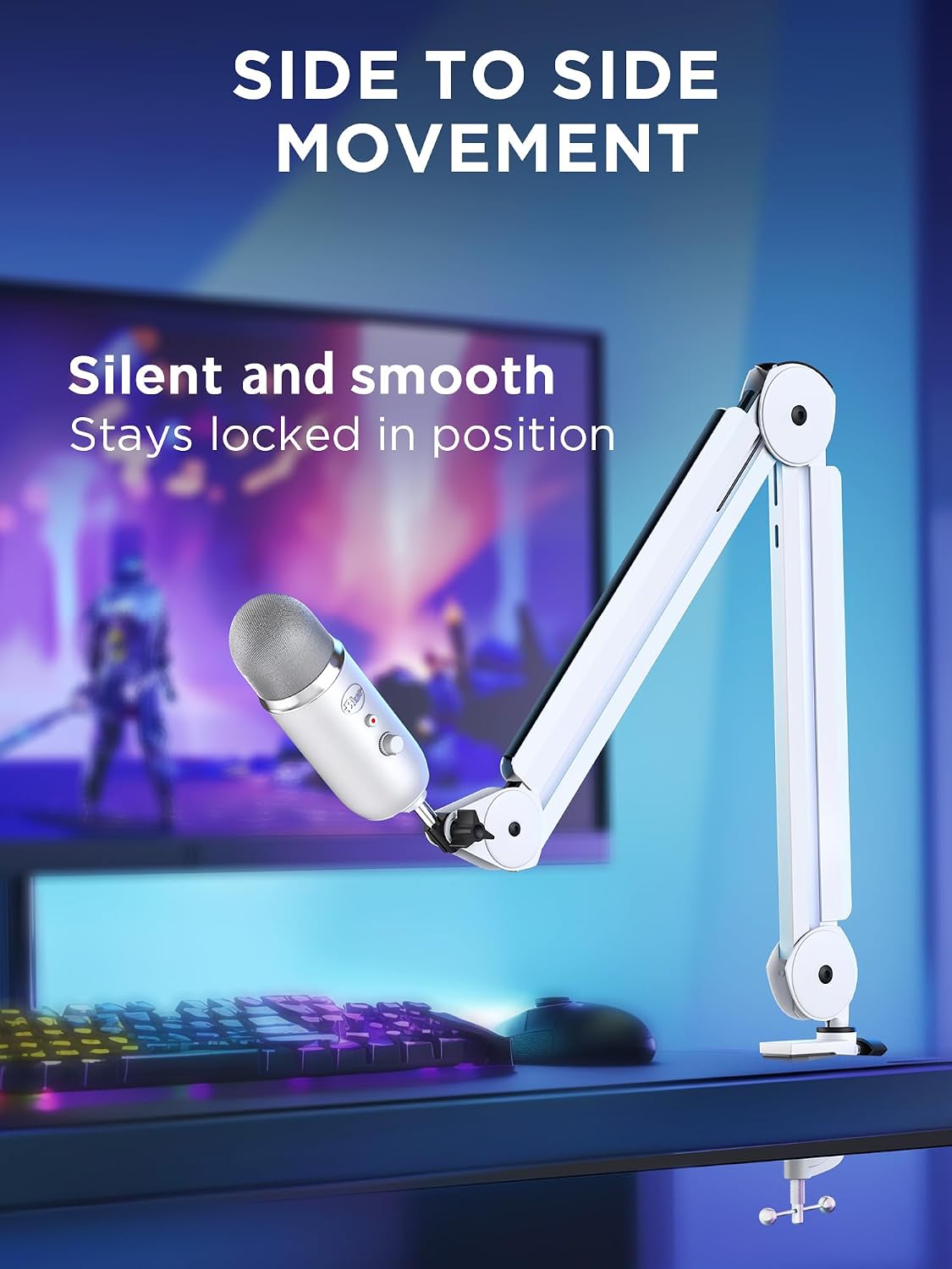 BRAZO SOPORTE PARA MICRÓFONO INNOGEAR BLANCO CON GESTIÓN DE CABLES - 4