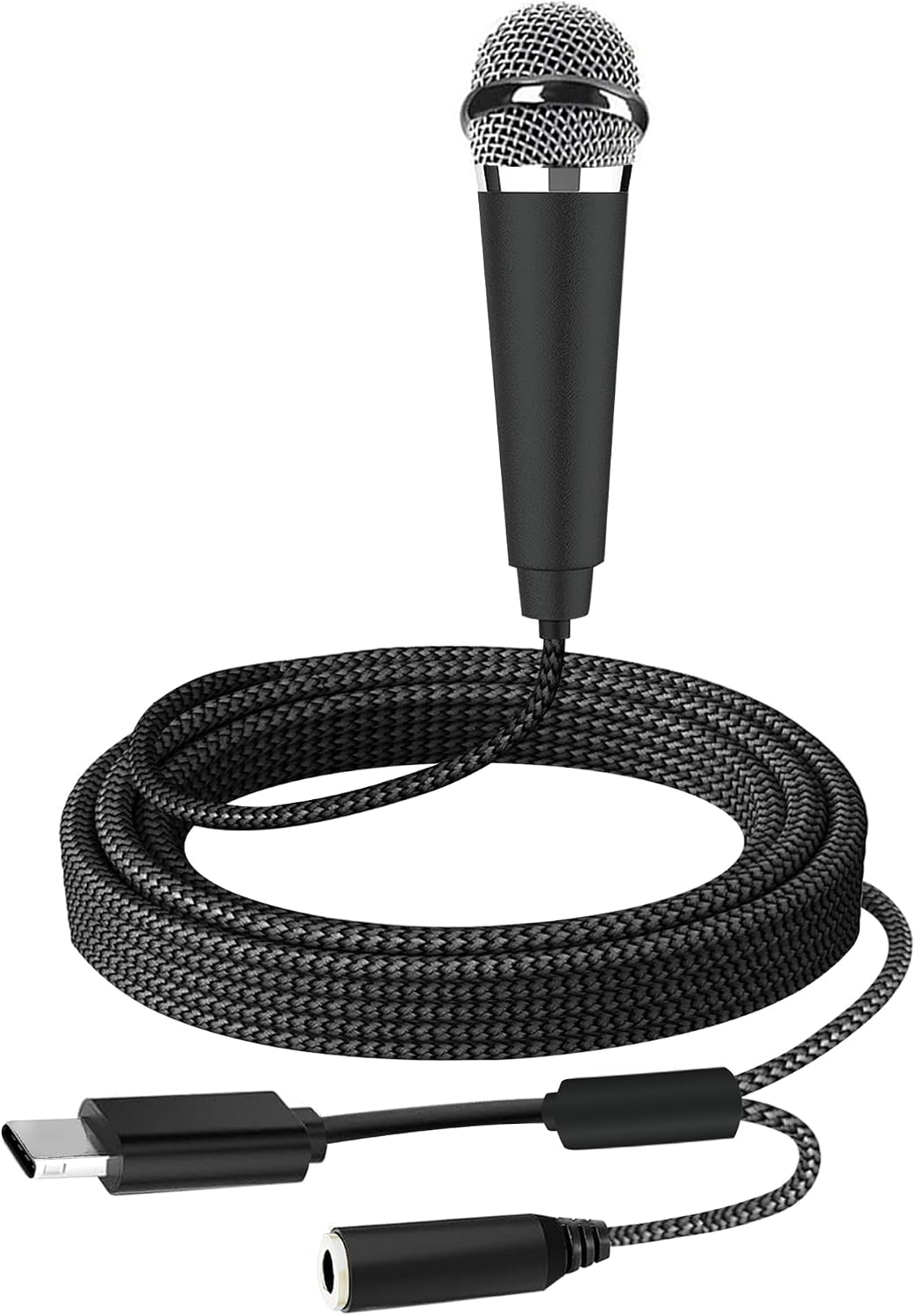 MICRÓFONO USB C MINI KARAOKE RICHUPON NEGRO - 1