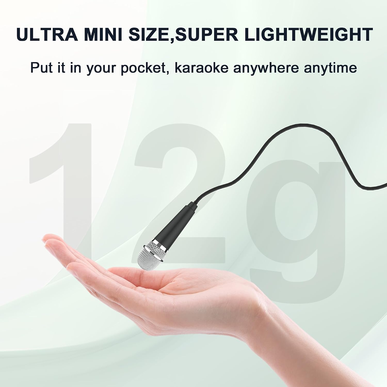 MICRÓFONO USB C MINI KARAOKE RICHUPON NEGRO - 3