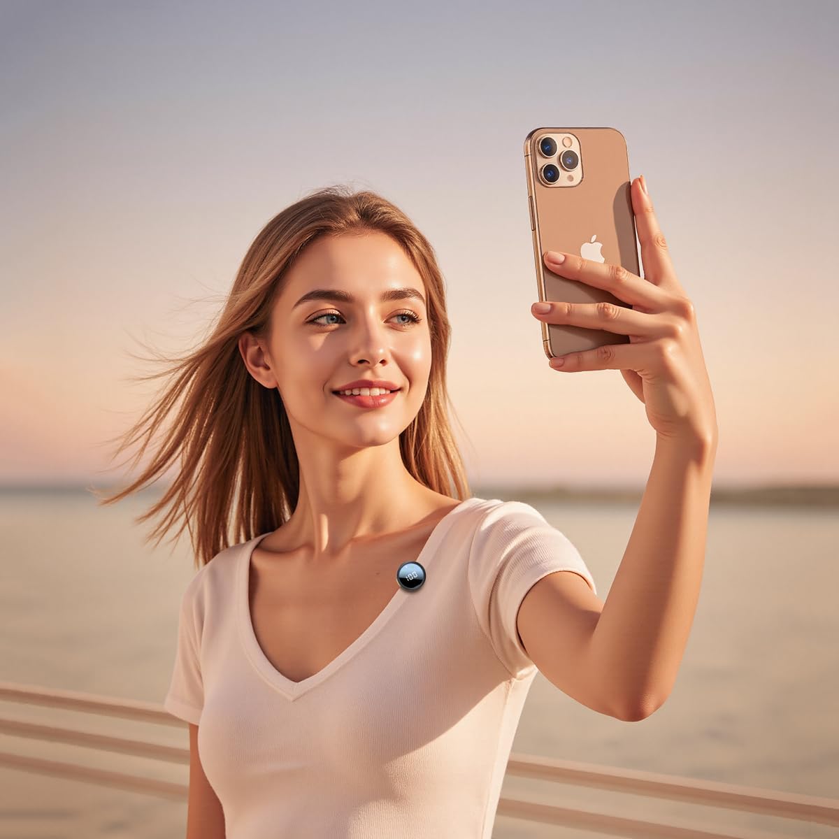 MICRÓFONO LAVALIER INALÁMBRICO ORDELE H25 PARA IPHONE, ANDROID Y PC - 3