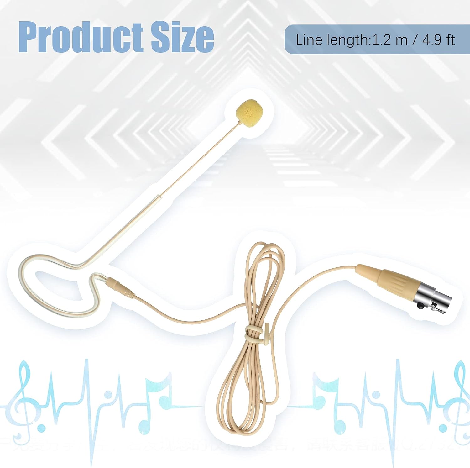 MICRÓFONO DE DIADEMA TOODOO MINI XLR BEIGE 2 UNIDADES - 2