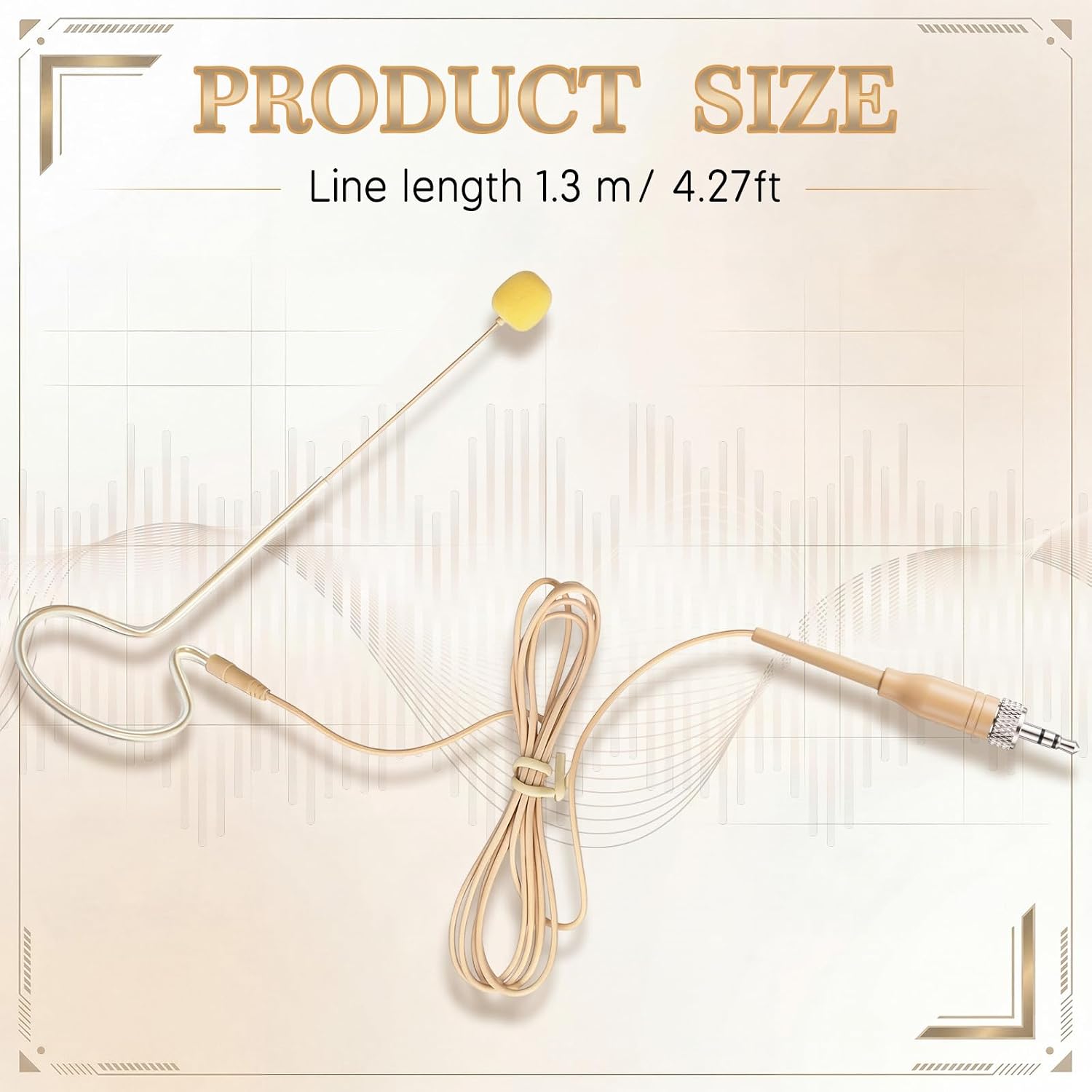 MICRÓFONO DE DIADEMA TOODOO 2 UNIDADES CON CONECTOR 3.5MM COLOR BEIGE - 2