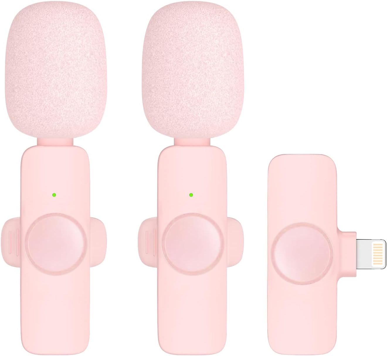 MICRÓFONO LAVALIER INALÁMBRICO PROFESIONAL CAIORD 2 PACK PARA IPHONE Y IPAD - 1