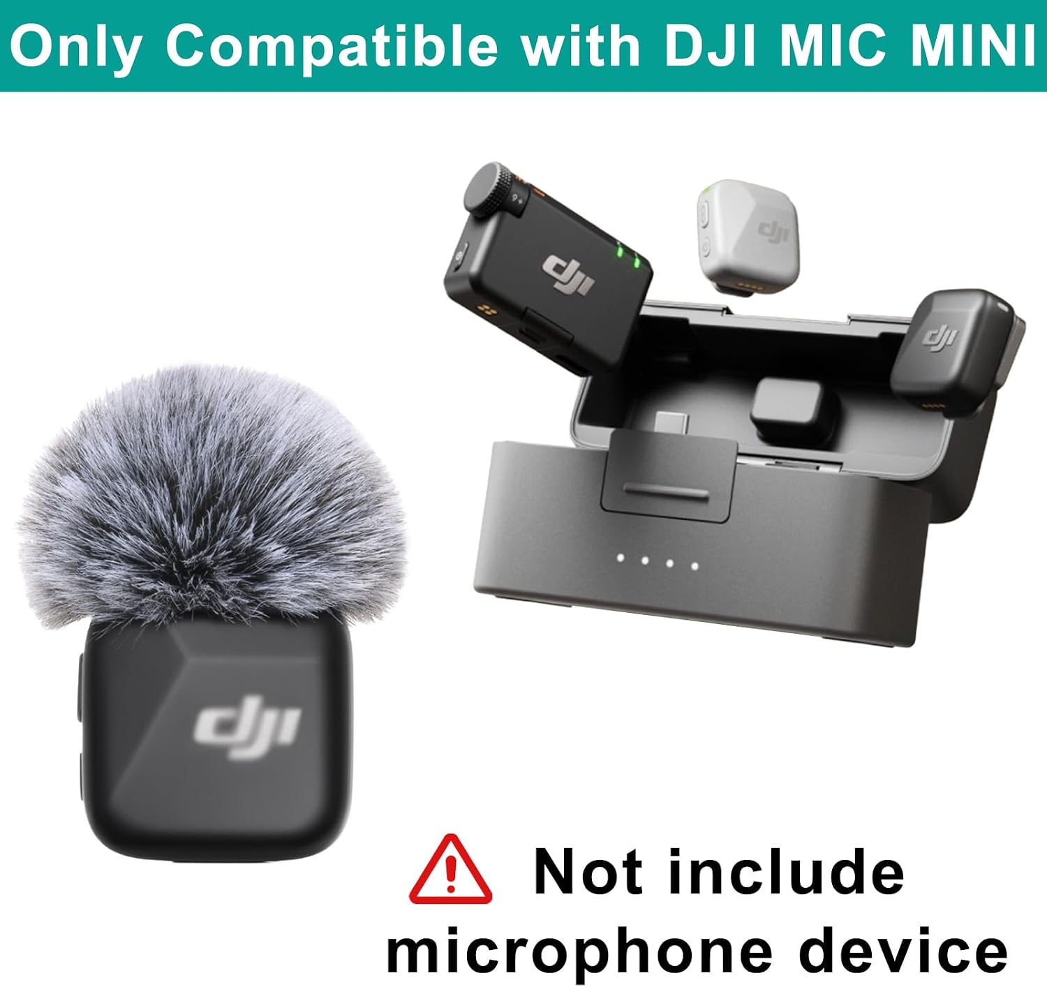 CUBIERTA ANTIVIENTO PARA MICRÓFONO DJI MIC MINI HANGCHENG GRIS 2 UNIDADES - 3