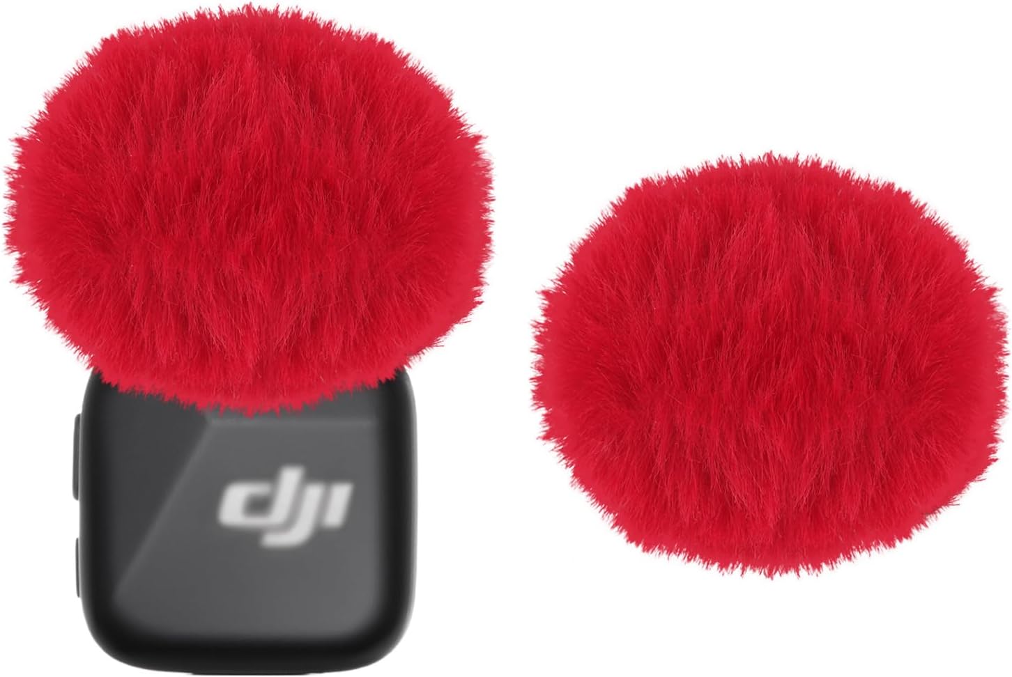 CUBIERTA ANTIVIENTO PARA MICRÓFONO DJI MIC MINI HANGCHENG 2 UNIDADES ROJO - 1