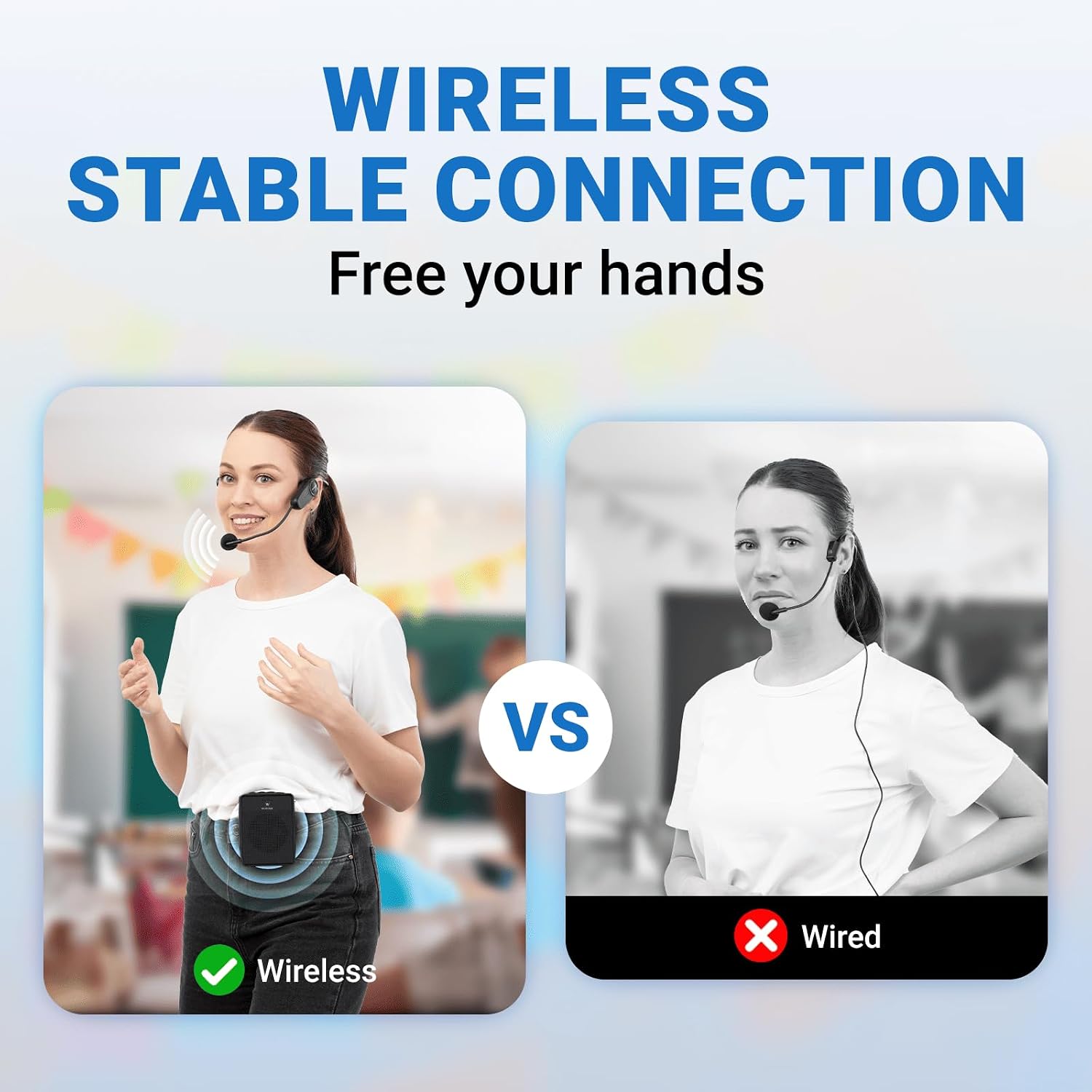 AMPLIFICADOR DE VOZ INALÁMBRICO RESPONSEBRIDGE B002 CON MICRÓFONO HEADSET PORTÁTIL - 3