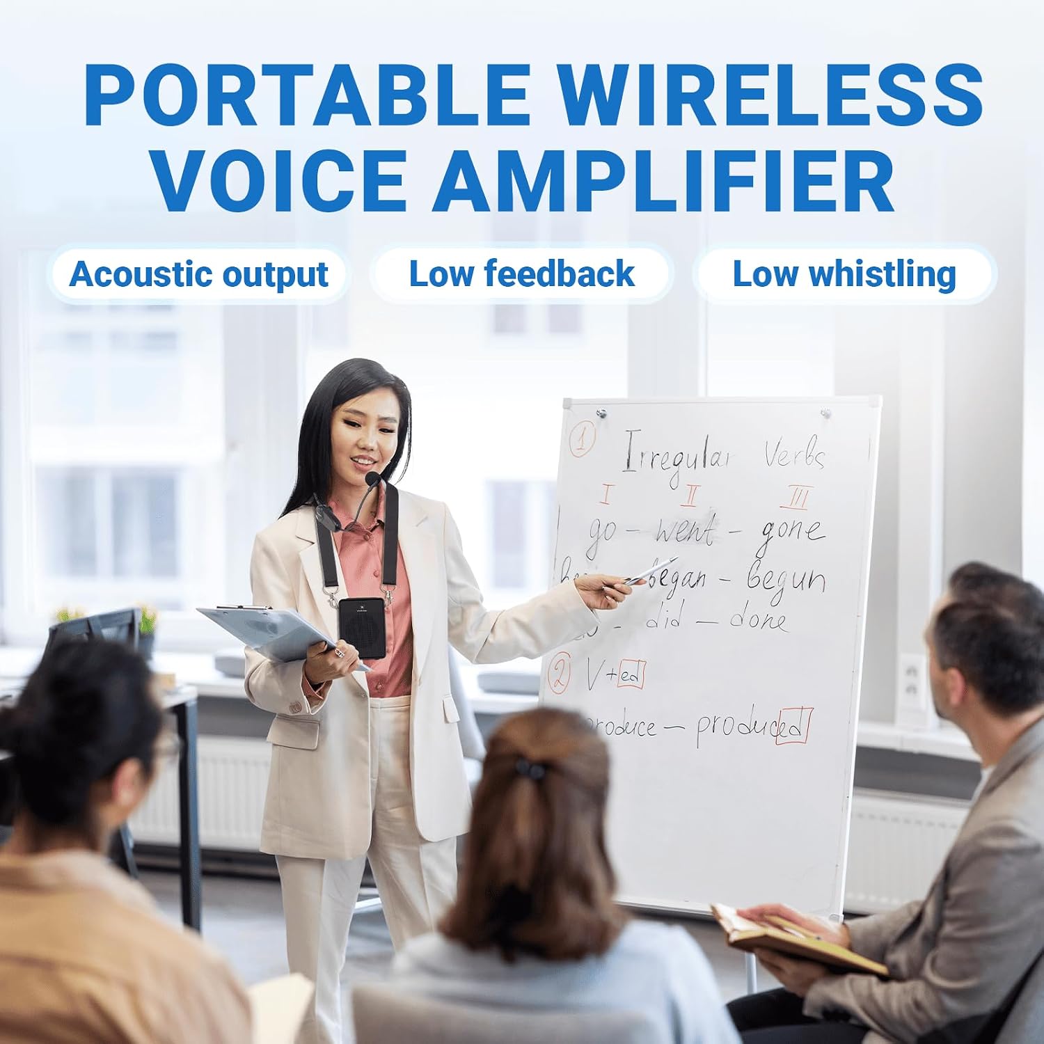 AMPLIFICADOR DE VOZ INALÁMBRICO RESPONSEBRIDGE B002 CON MICRÓFONO HEADSET PORTÁTIL - 5