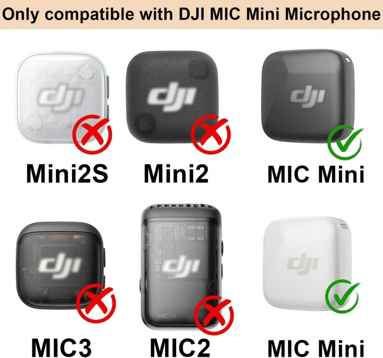 CUBIERTA ANTIVIENTO PARA MICRÓFONO DJI MIC MINI HANGCHENG 2 UNIDADES NEGRO - 4