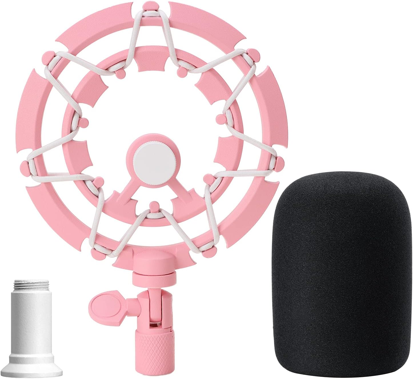 MONTURA ANTIVIBRACIÓN Y FILTRO POP ROSA PARA MICRÓFONO RAZER SEIREN X YOUSHARES - 1
