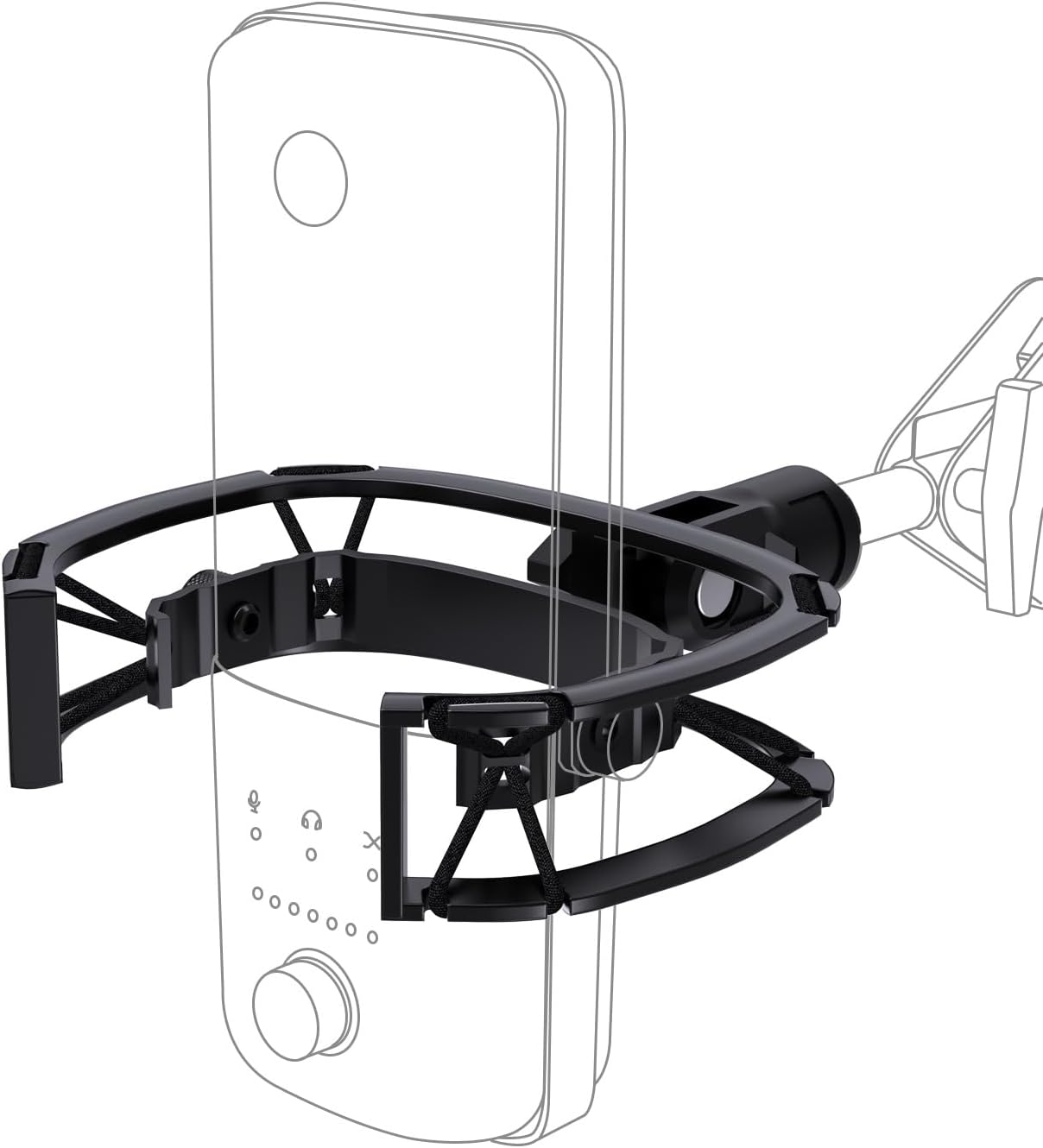 MICRÓFONO SHOCK MOUNT ETOUR PARA ELGATO WAVE 3 Y WAVE 1 METAL - 1