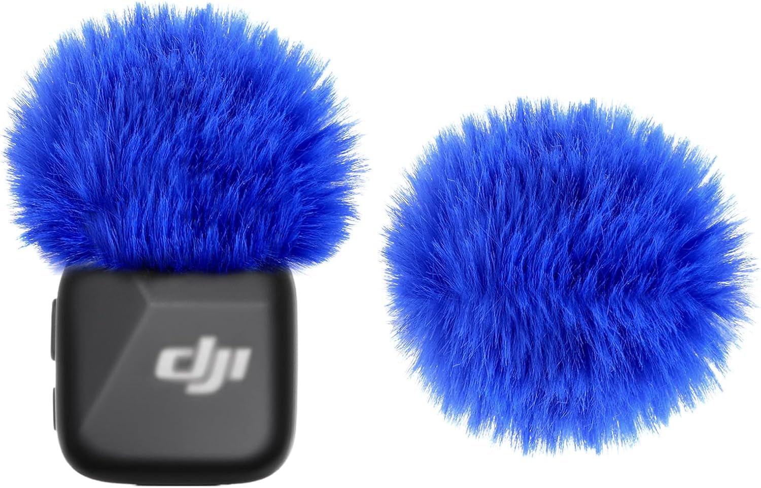 CUBIERTA ANTIVIENTO PARA MICRÓFONO DJI MIC MINI HANGCHENG 2 UNIDADES AZUL - 1