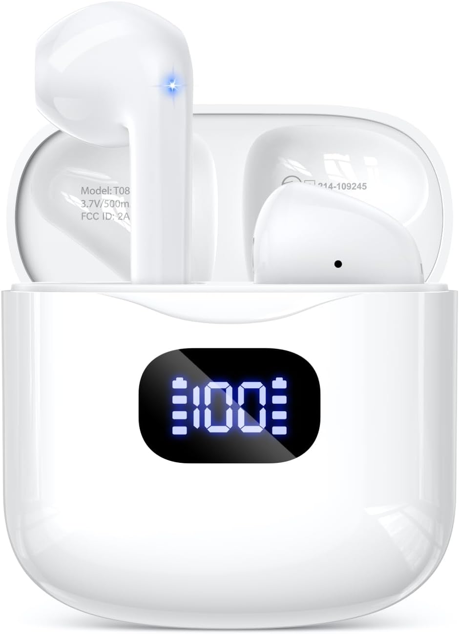 AUDÍFONOS INALÁMBRICOS KTGEE T08 BLUETOOTH 5.3 TRUE WIRELESS 40 HORAS - 1