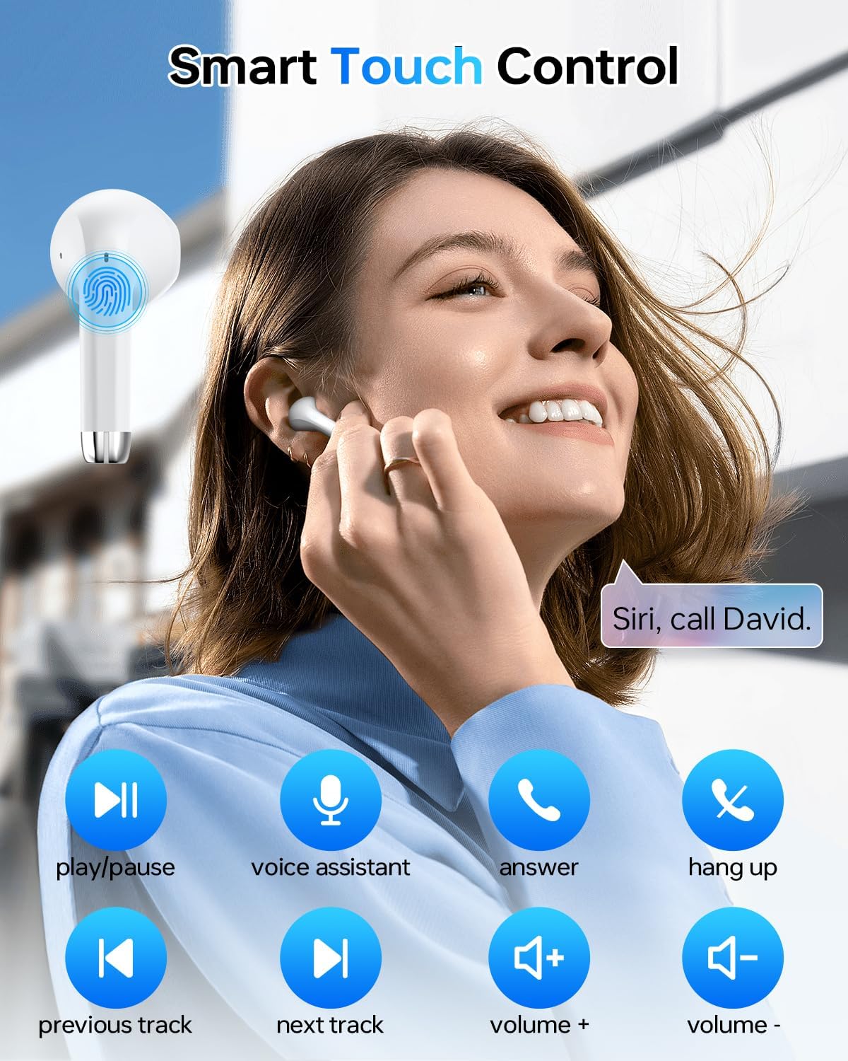 AUDÍFONOS INALÁMBRICOS KTGEE T08 BLUETOOTH 5.3 TRUE WIRELESS 40 HORAS - 5