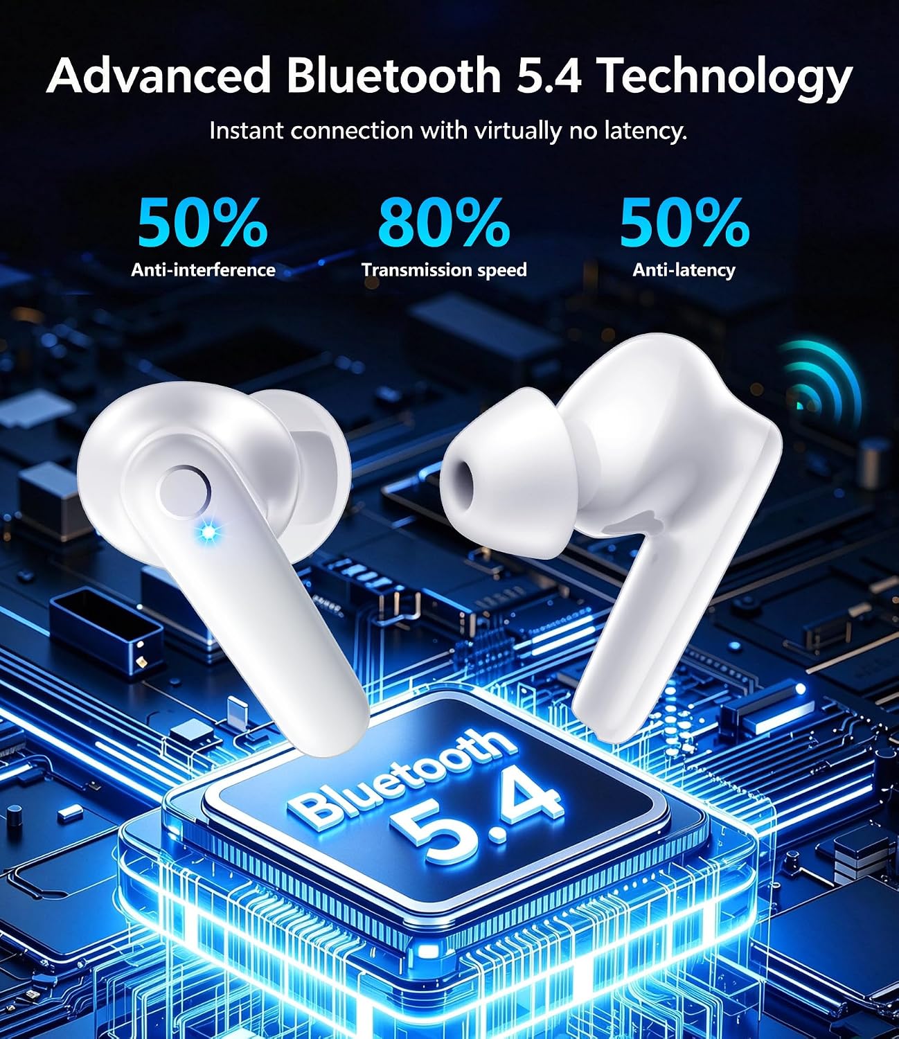 AUDÍFONOS INALÁMBRICOS MOZOTER N9I BLUETOOTH 5.4 TRUE WIRELESS - 3