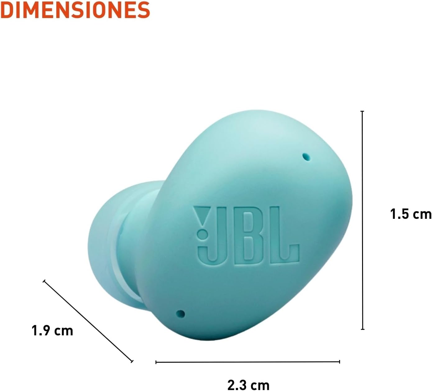 AUDÍFONOS JBL VIBE BUDS 2 TRUE WIRELESS CON CANCELACIÓN DE RUIDO Y SONIDO PURE BASS AZUL - 5