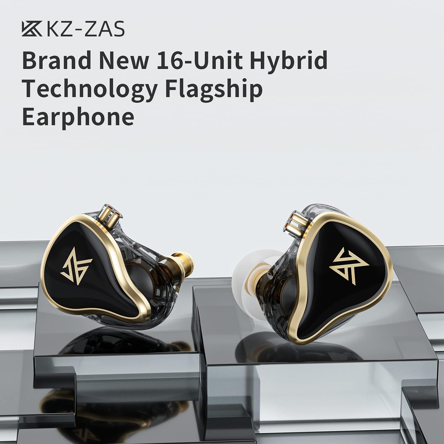 AUDÍFONOS IN EAR KZ ZAS 7BA+1DD HYBRID IEM PARA GAMING - 2