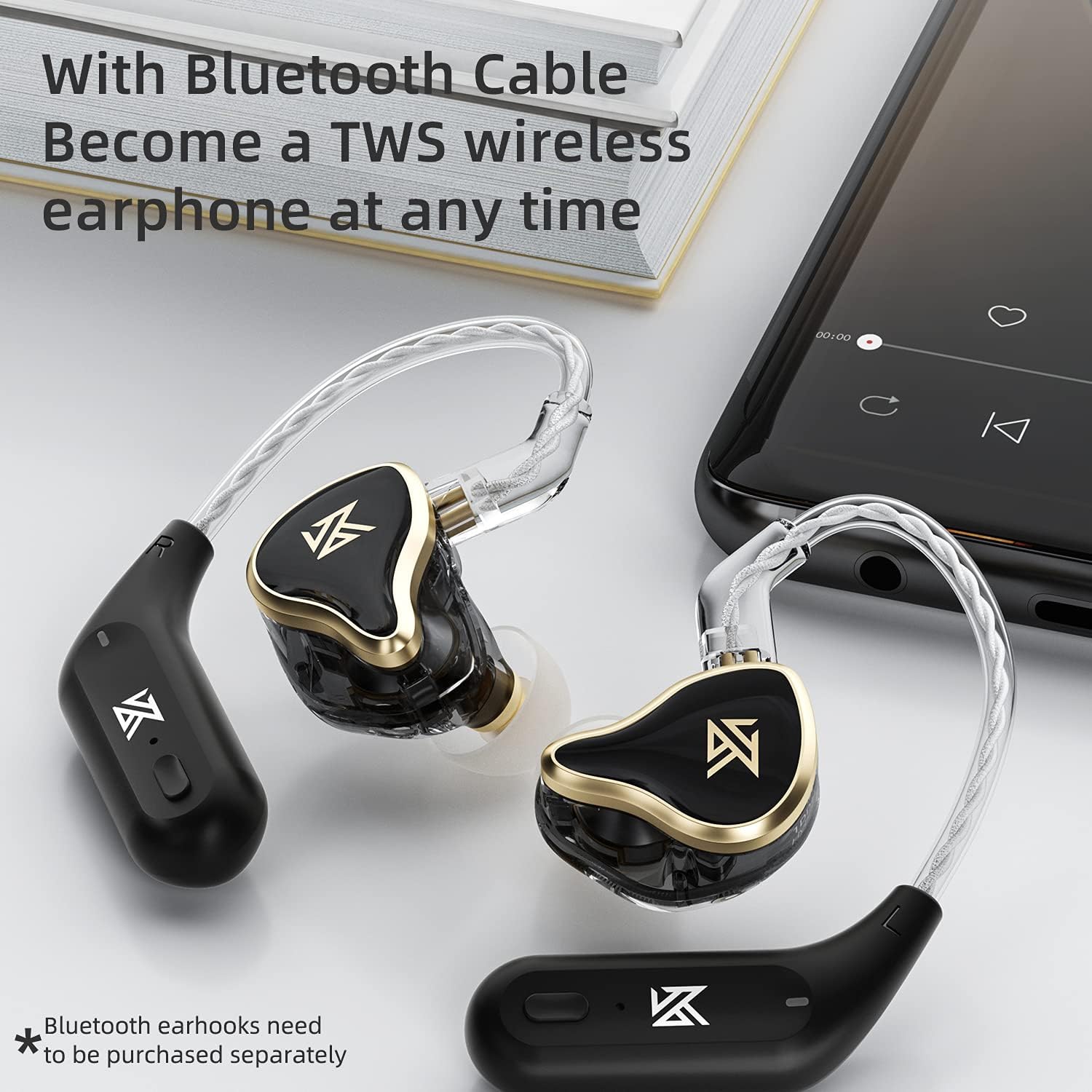 AUDÍFONOS IN EAR KZ ZAS 7BA+1DD HYBRID IEM PARA GAMING - 3