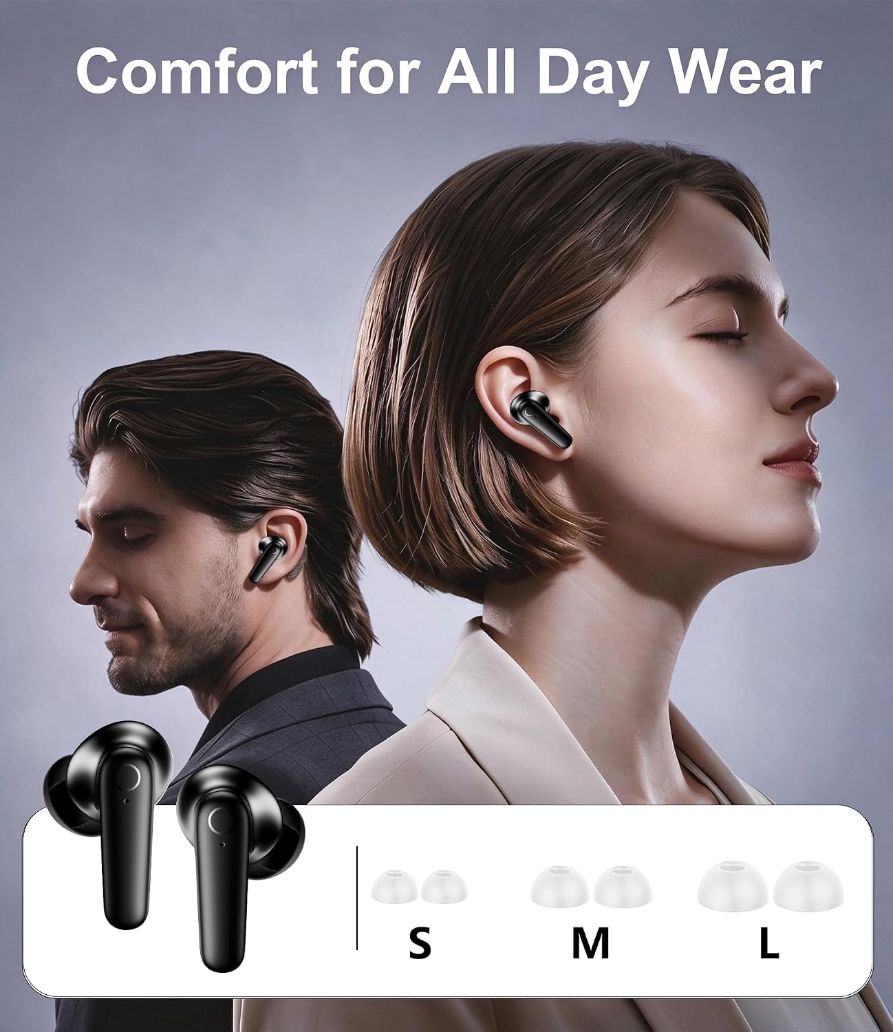 AUDÍFONOS INALÁMBRICOS MOZOTER N9I BLUETOOTH 5.4 TRUE WIRELESS NEGRO - 4