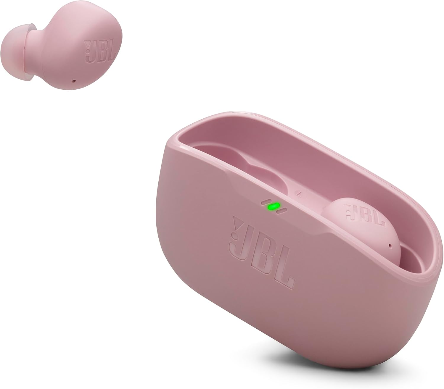 AUDÍFONOS JBL VIBE BUDS 2 TRUE WIRELESS CON CANCELACIÓN DE RUIDO Y SONIDO JBL PURE BASS ROSA - 1