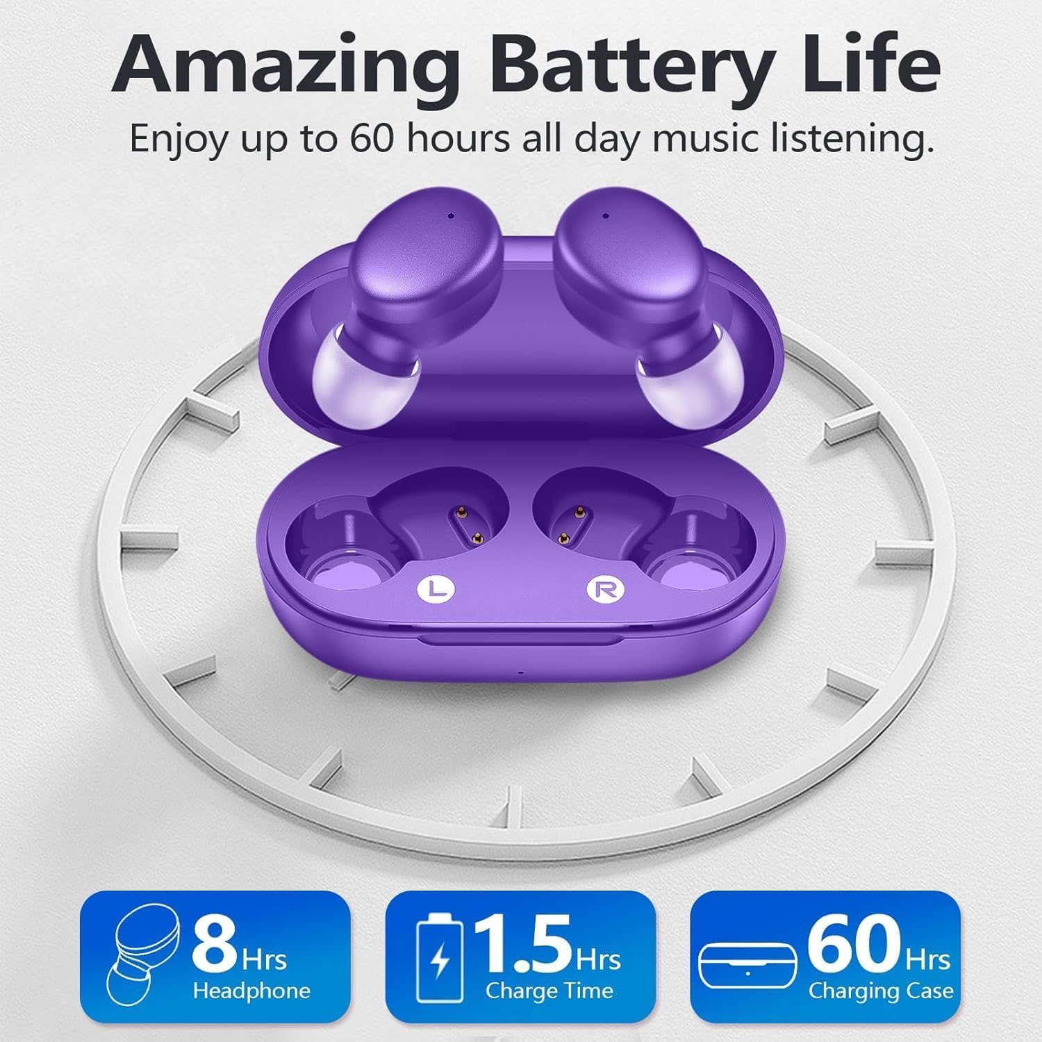 AUDÍFONOS IN-EAR MOZOTER MINI WIRELESS BLUETOOTH 5.3 - 4