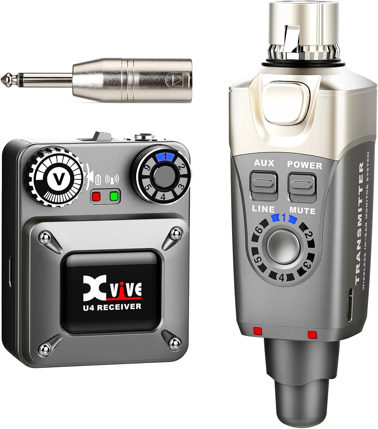 SISTEMA DE MONITOREO IN-EAR INALÁMBRICO XVIVE U4 2.4GHZ - 1
