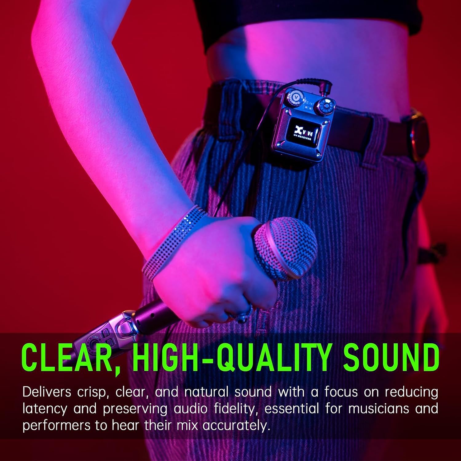 SISTEMA DE MONITOREO IN-EAR INALÁMBRICO XVIVE U4 2.4GHZ - 3