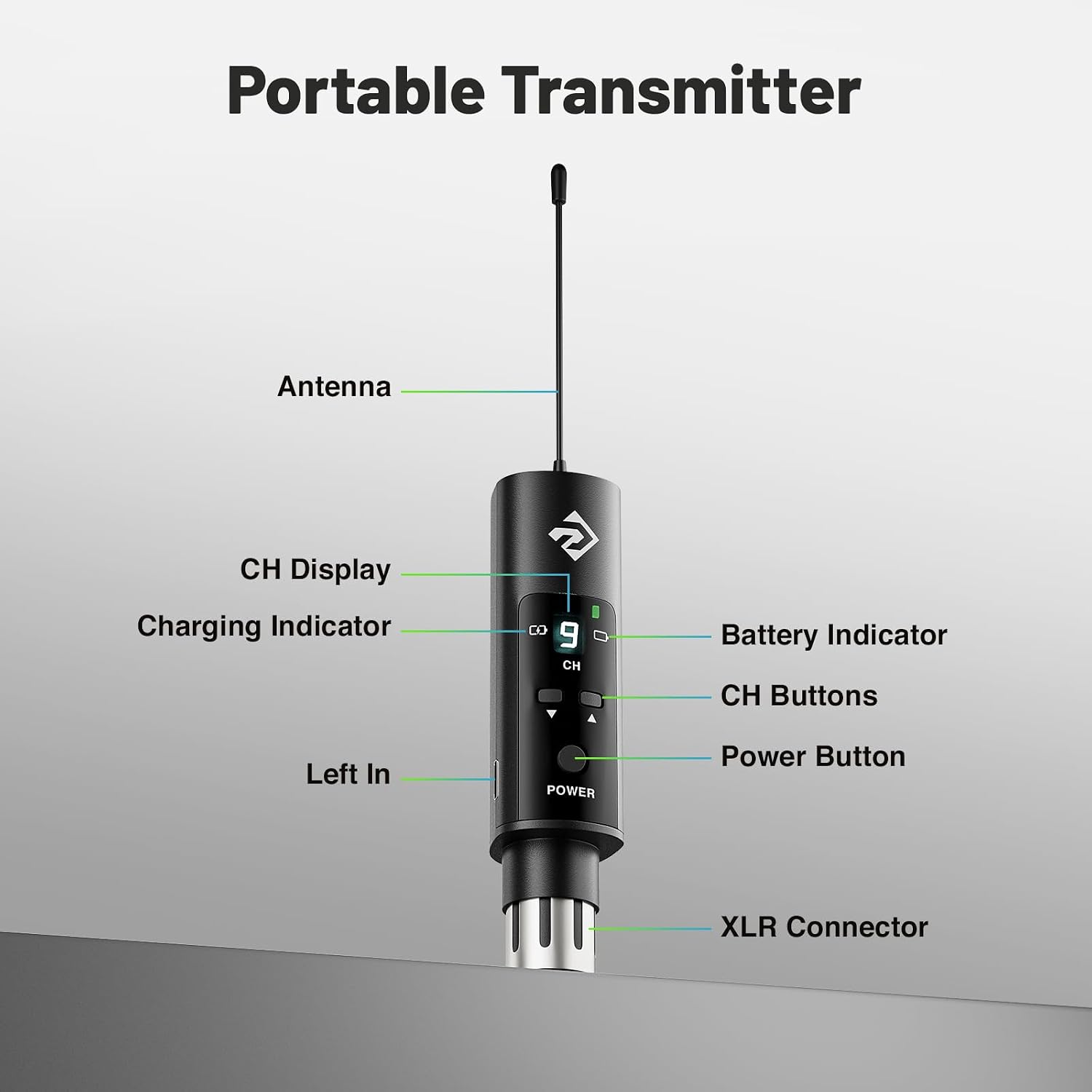 TRANSMISOR PORTÁTIL PARA MONITOR IN-EAR PHENYX PRO PMT-P-900 - 2